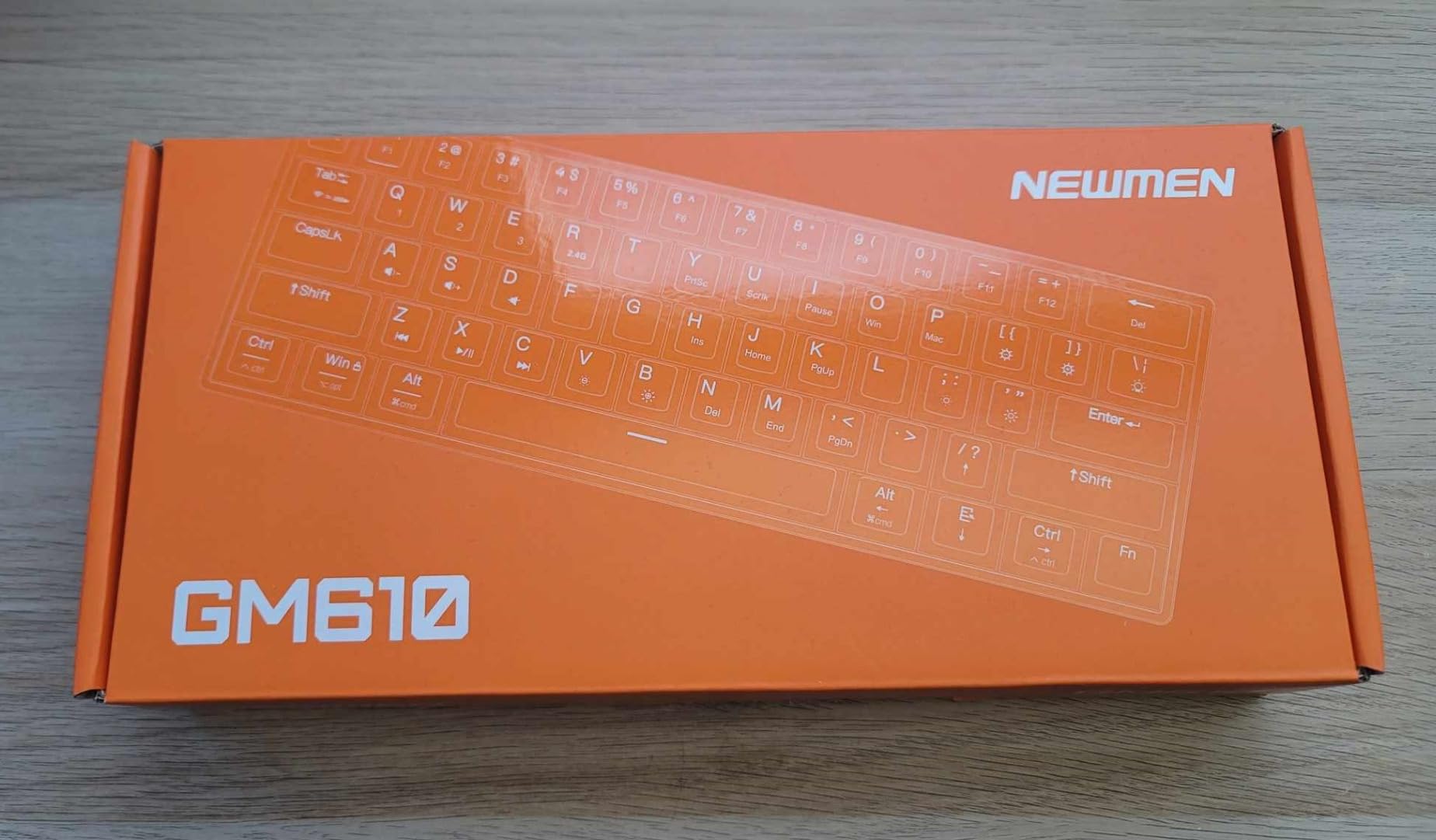 Newmen GM610 60% Wireless Mechanical Gaming Keyboard (Linear Red Switch) | 60% Wireless Gaming Mechanical Keyboard, Wired/Bluetooth/2.4G RGB Backlit, Anti-Ghosting Keys, Programmable, Hot-Swappable customer photo 1