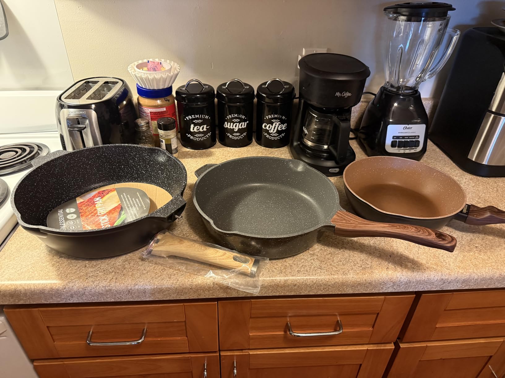 SENSARTE Nonstick Skillet, Deep Frying Pan 10/11/12-inch, Saute Pan with Lid, Stay-cool Handle, Healthy Stone Cookware Cooking Pan, Induction Compatible (10-Inch/3.5QT) customer photo 1
