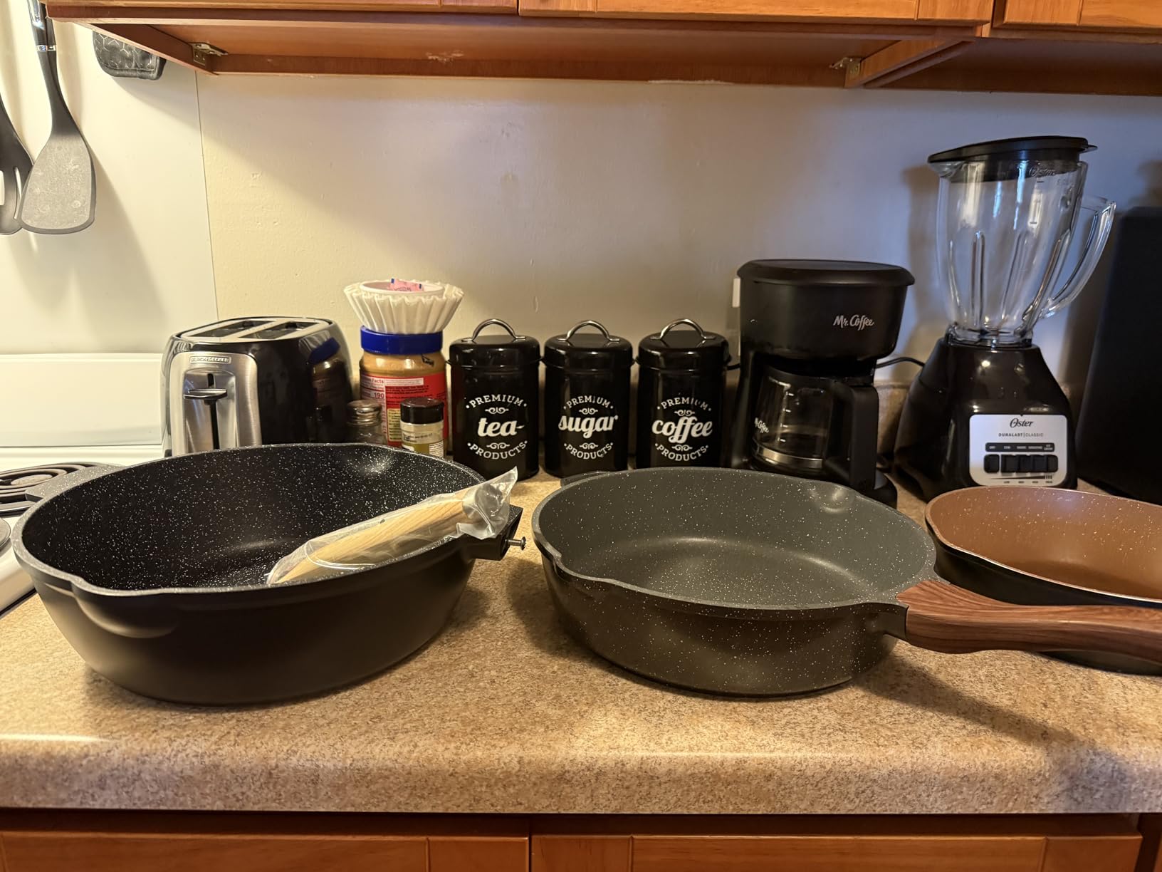 SENSARTE Nonstick Skillet, Deep Frying Pan 10/11/12-inch, Saute Pan with Lid, Stay-cool Handle, Healthy Stone Cookware Cooking Pan, Induction Compatible (10-Inch/3.5QT) customer photo 2
