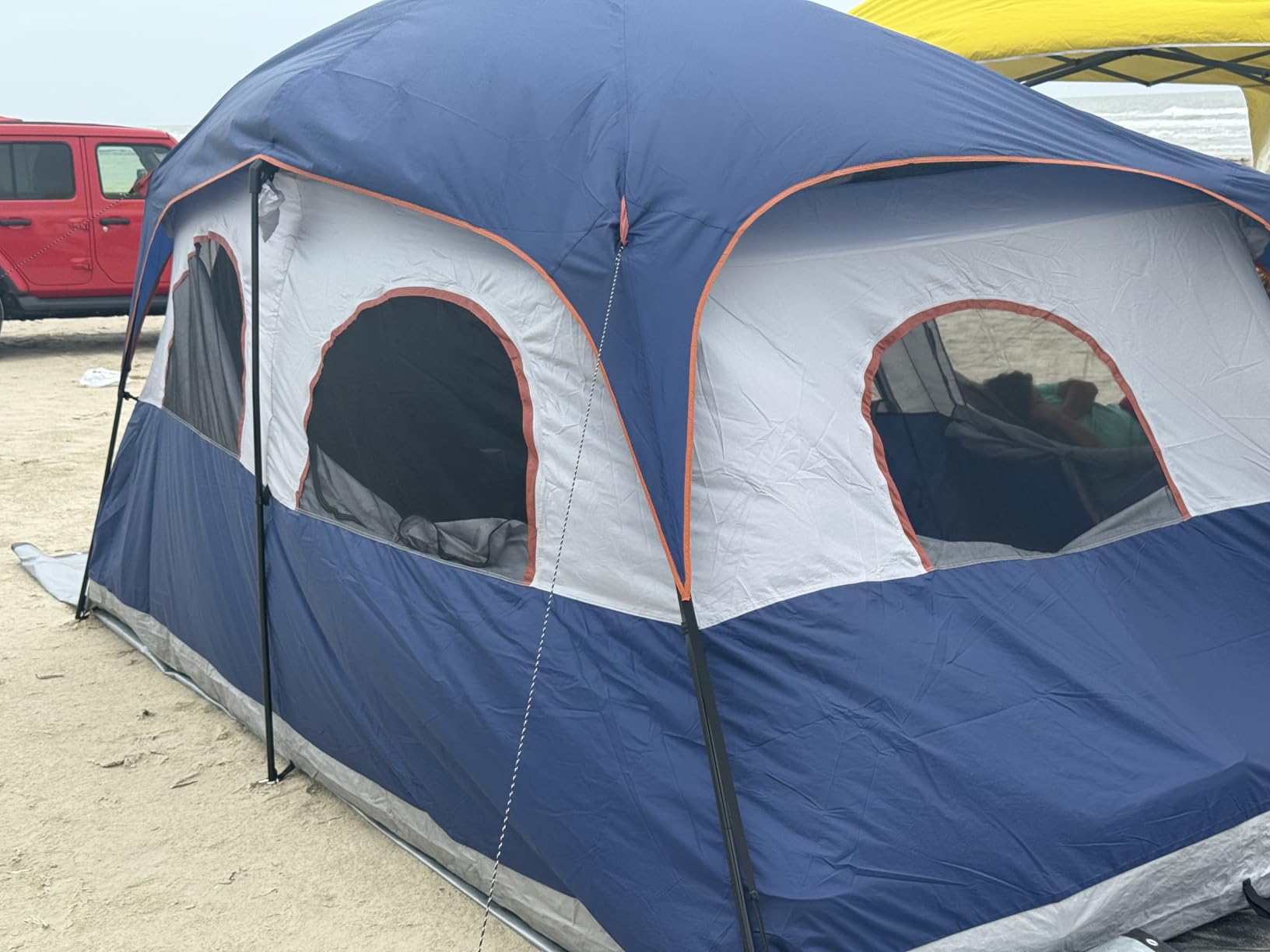 CAMPROS CP Camping Tent 10/12 Person Cabin Tent, 2 Room Water Resistant | Waterproof Tent with Top Rainfly, 3 Large Mesh Windows, Double Layer, Easy Set Up, Portable with Carry Bag customer photo 1