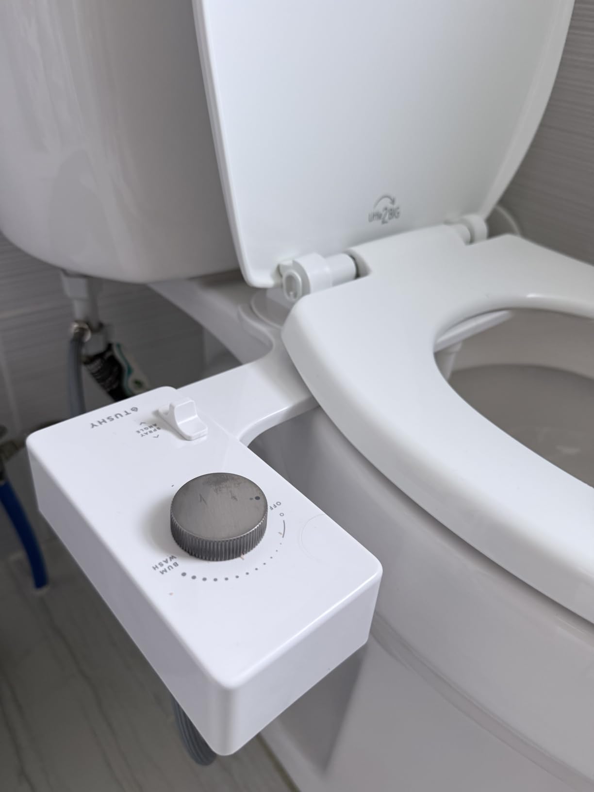 TUSHY Classic 3.0 Bidet Toilet Seat Attachment, Brushed Nickel | Non-Electric, Self Cleaning Water Sprayer, Adjustable Pressure Nozzle, Angle Control, Easy Home Installation customer photo 2