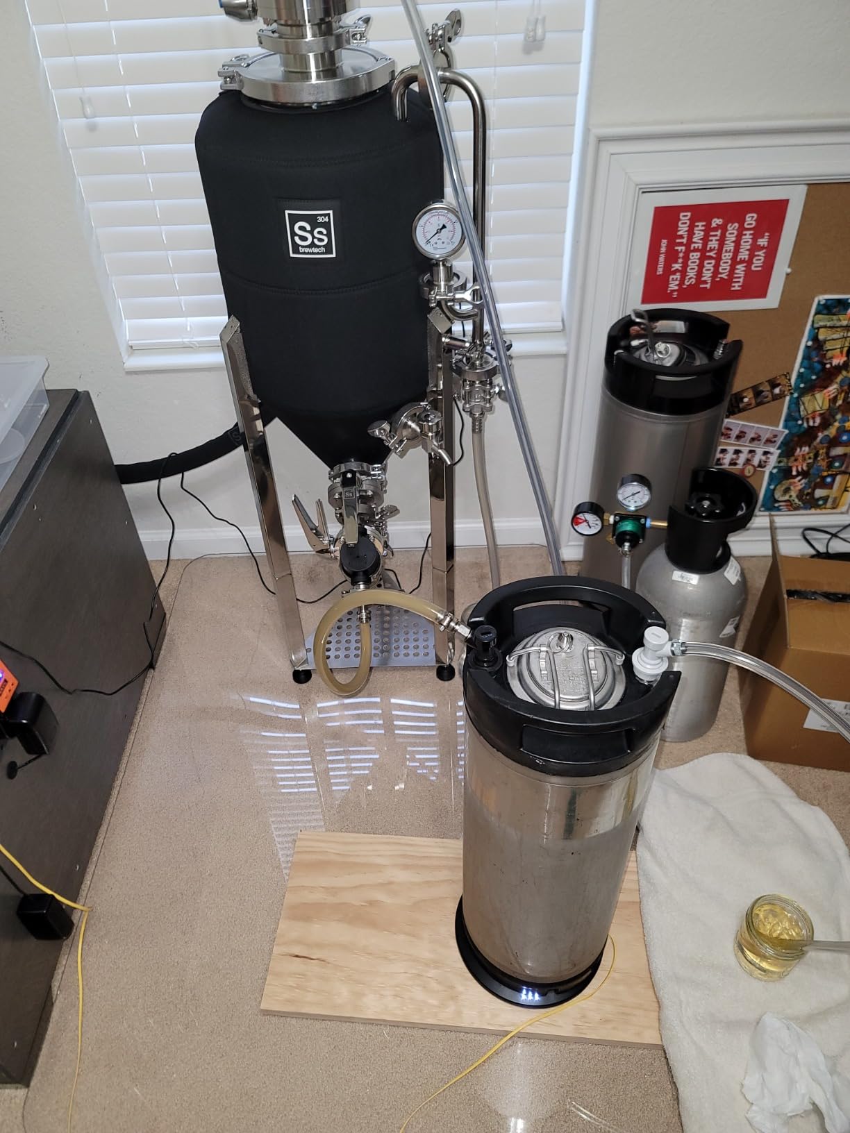 Inline beer filter Home Brewing Hose Barb in-Line Strainer 180 micron 80 mesh Water & Beer Filtering White customer photo 1