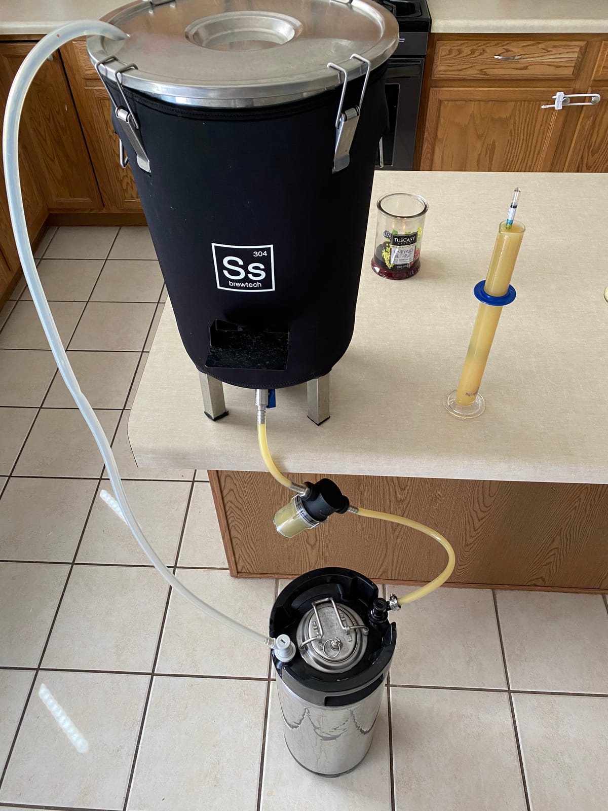 Inline beer filter Home Brewing Hose Barb in-Line Strainer 180 micron 80 mesh Water & Beer Filtering White customer photo 2