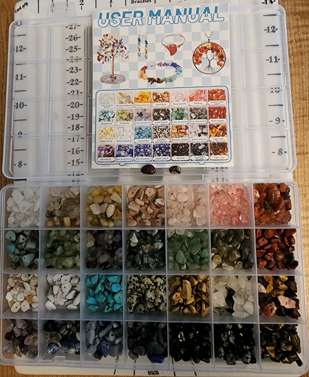 selizo Jewelry Making Kits for Adults Women with 28 Colors Crystal Beads, 1660Pcs Crystal Bead Ring Maker Kit with Jewelry Making Supplies customer photo 1