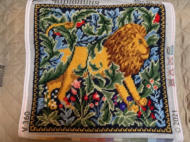 Tapestry Needlepoint Kit for Adults and Beginners - Strawberry Thief by William Morris 16