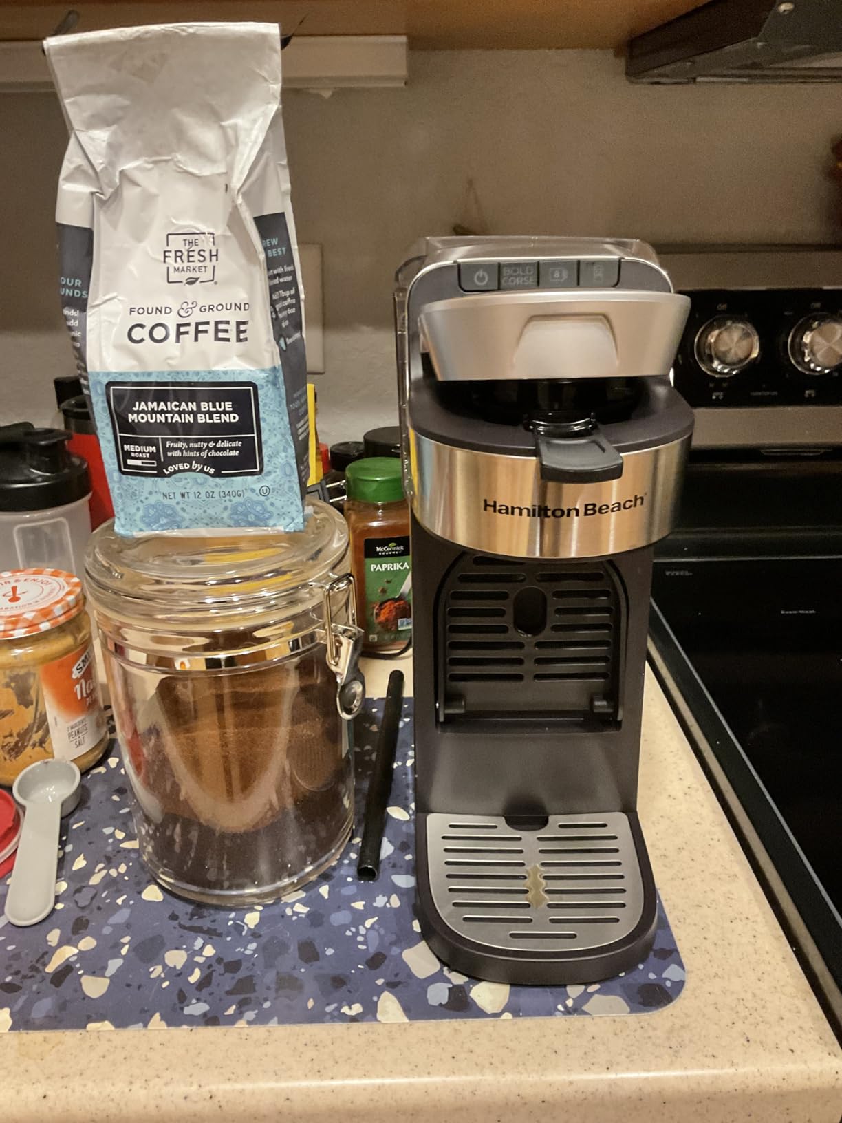 Hamilton Beach The Scoop Single Serve Coffee Maker & Fast Grounds Brewer for 8-14oz. Cups, Brews in Minutes, 40oz. Removable Reservoir, Stainless Steel (49987) customer photo 1