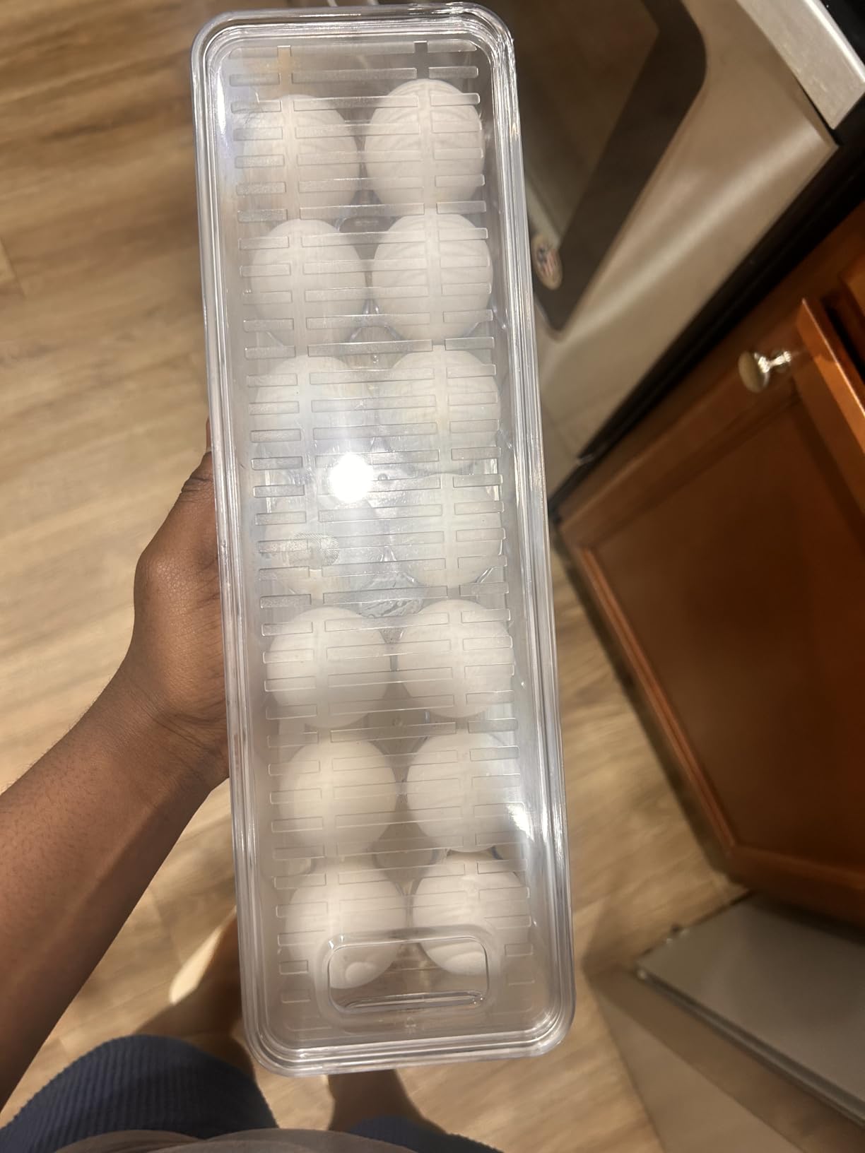 Utopia Home Egg Holder for Fridge, Stackable Egg Container, 1 Pack, Clear | With Lid and Handle, For Refrigerator Organization, Egg Holder For Kitchen or Pantry Organizers and Storage customer photo 2