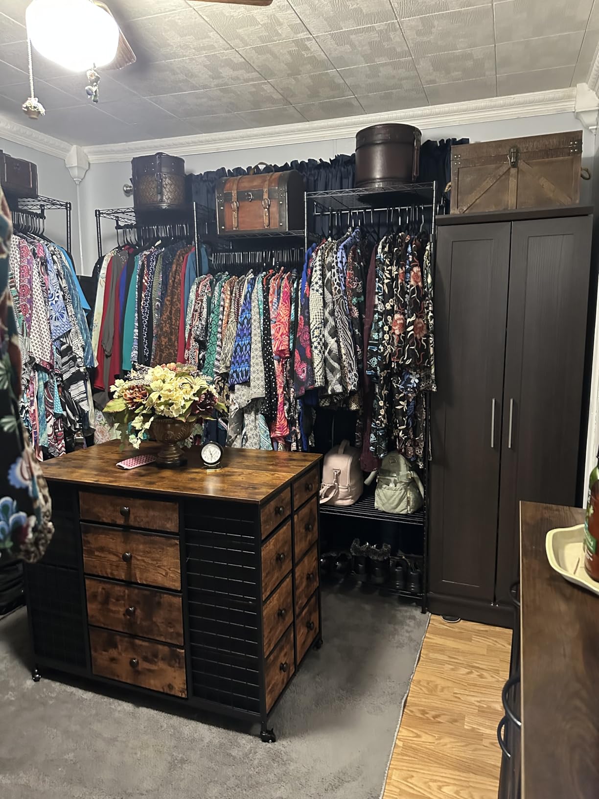 VIPEK V5 Heavy Duty Clothes Rack, Freestanding Modular Closet System, White | 890 lbs Load, 4 x 23.6 in hanging rods, 8 x shelves (2 adjustable), Supports expansion with accessories customer photo 1