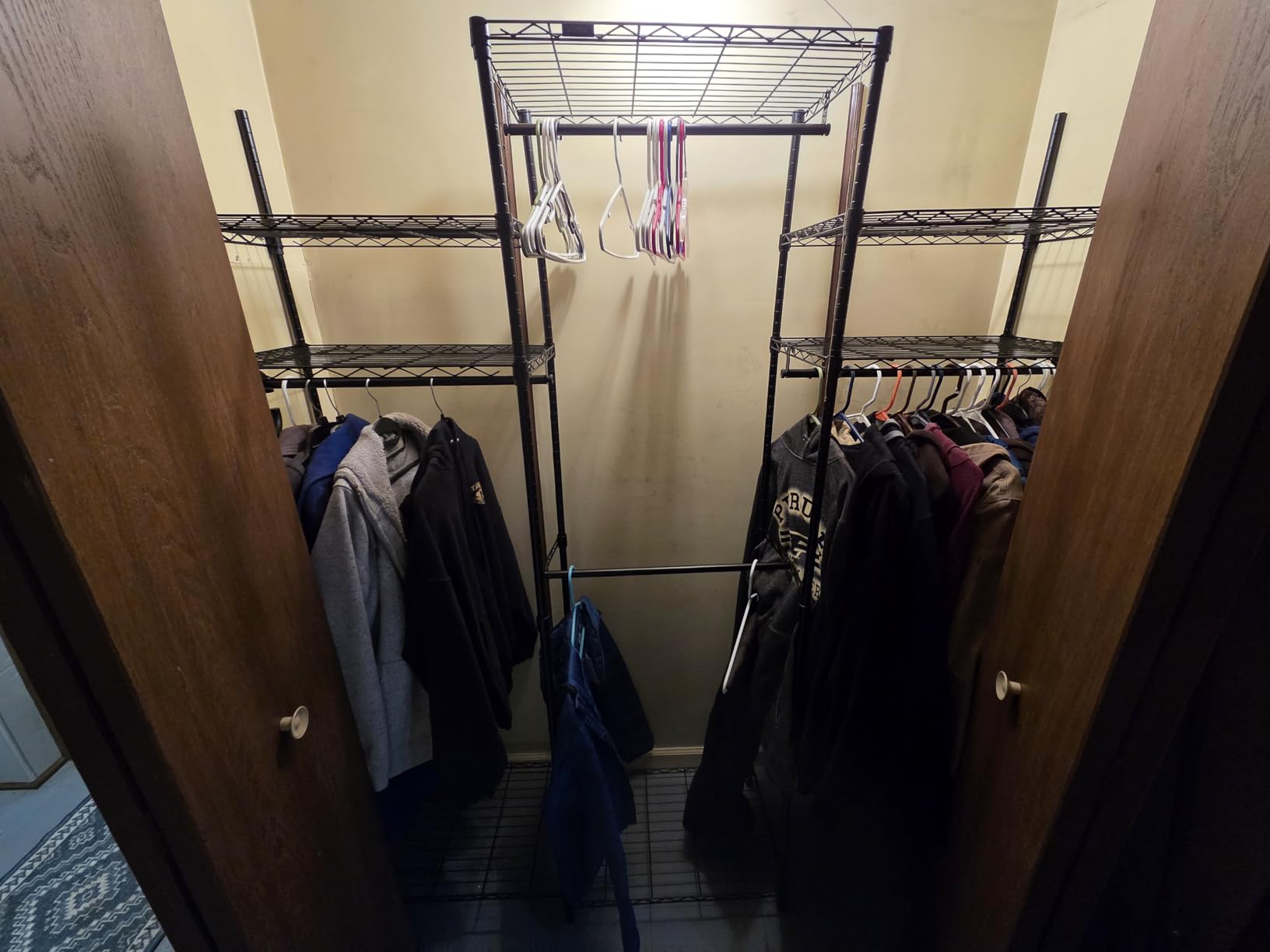 VIPEK V5 Heavy Duty Clothes Rack, Freestanding Modular Closet System, White | 890 lbs Load, 4 x 23.6 in hanging rods, 8 x shelves (2 adjustable), Supports expansion with accessories customer photo 2
