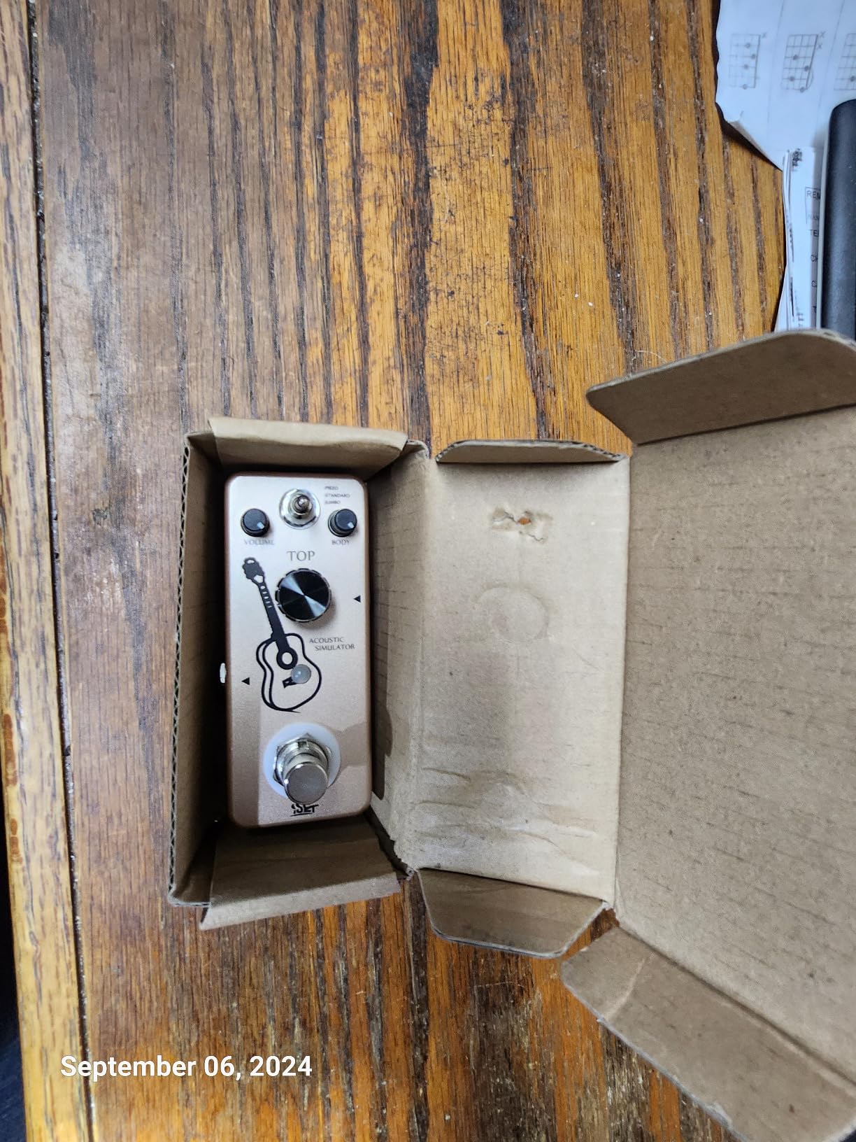 ISET Mini Accoustic Guitar Simulator Pedal For Electrical Guitar With True Bypass customer photo 1