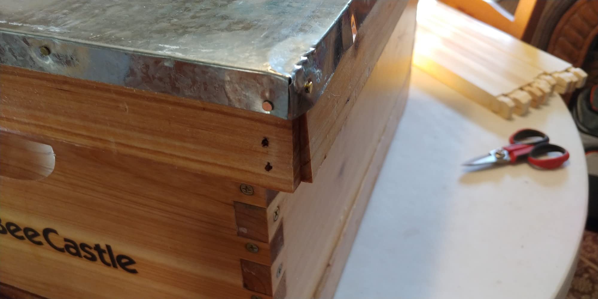 BeeCastle 10-Frame Bee Hives and Supplies Starter Kit,Beehive Kit Dipped in Beeswax,Bee Keeping Supplies-All Beginners Kit Includes Beekeeping Supplies Tool Set and Bee Suit. customer photo 1