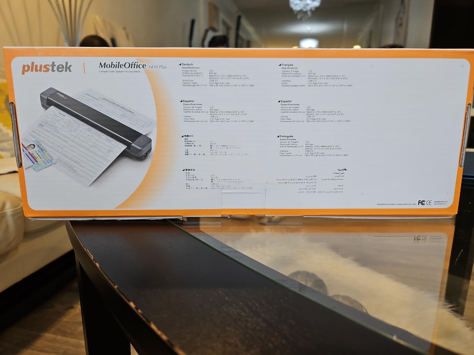 Plustek Mobile Scanner S410 Plus - Portable Sheet-Fed Document Scanner - for Windows 7 / 8 / 10 / 11, Featuring Button-Free Scanning with Included OCR Software | USB Powered customer photo 2