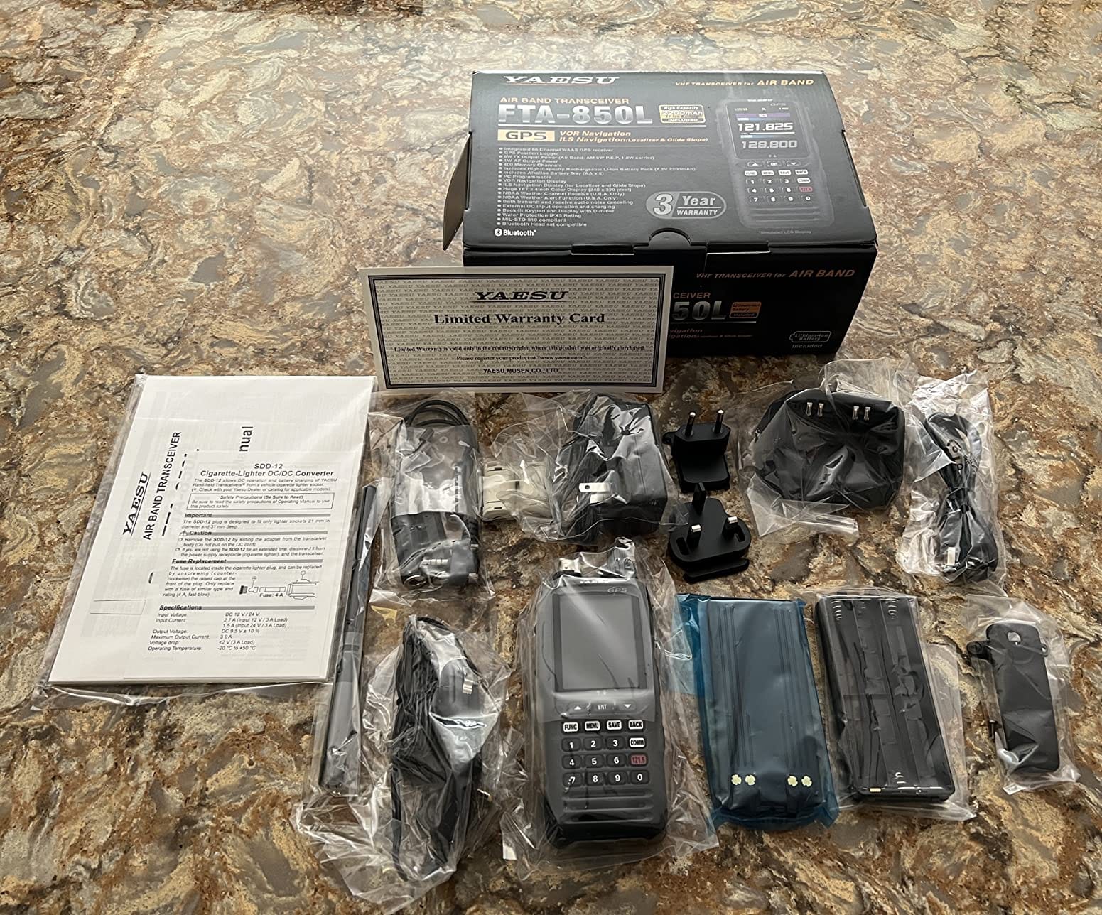 Yaesu FTA-850L Color Bluetooth NAV/COM Aviation Transceiver customer photo 2