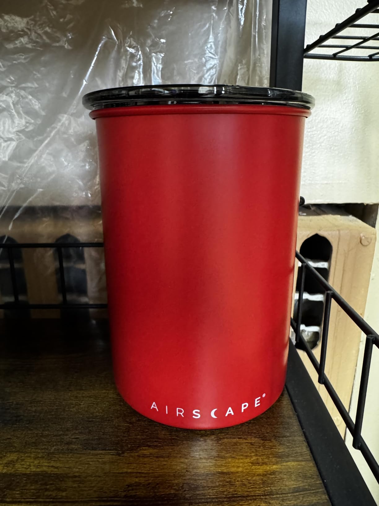 Planetary Design Airscape Stainless Steel Coffee Canister | Food Storage | Food Storage Container | US Patented Airtight Lid | Push Out Excess Air Preserve Food Freshness (Small, Matte Yellow) customer photo 2