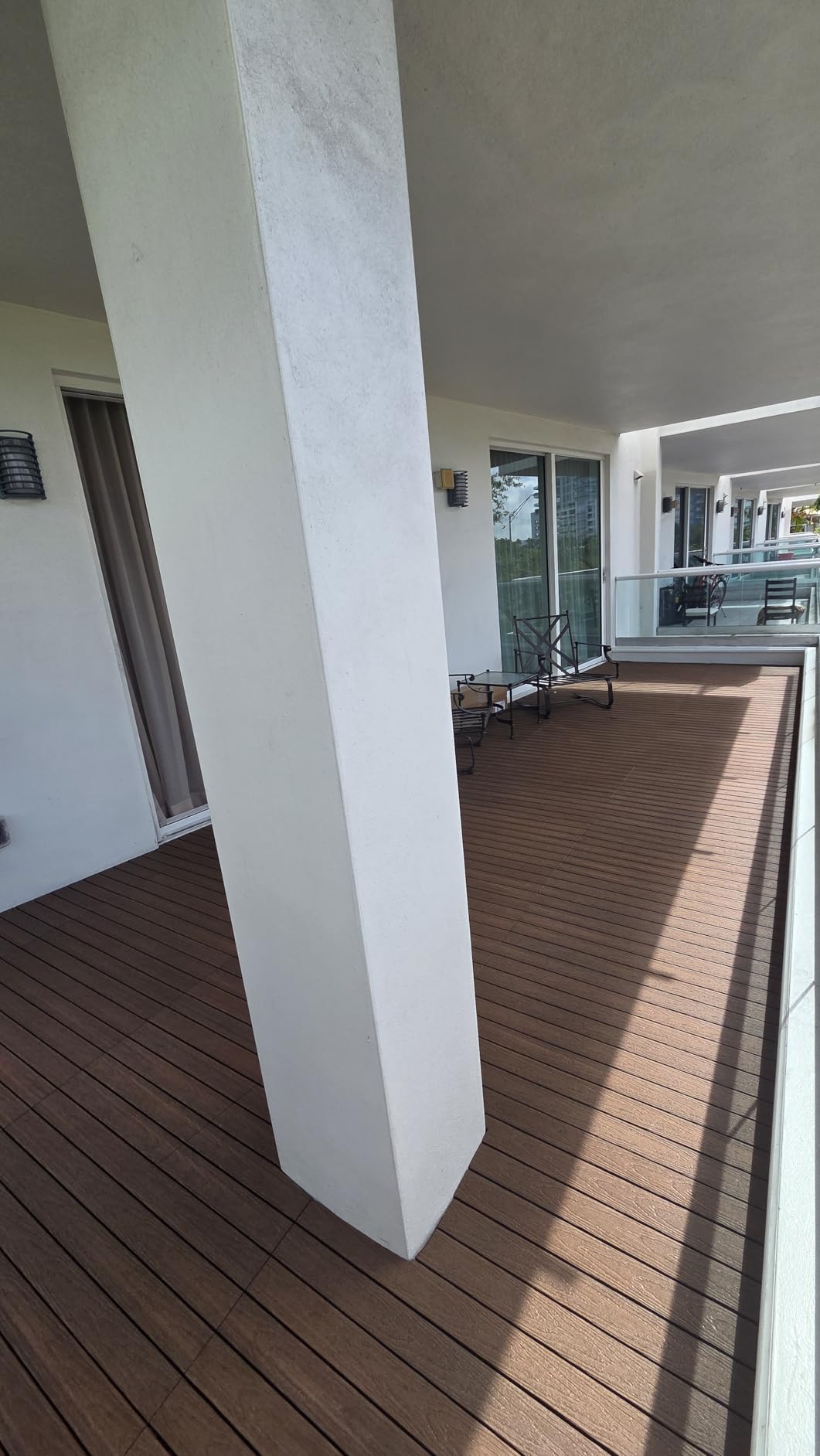 UltraShield Naturale 1 ft. x 3 ft. Quick Deck Outdoor Composite Deck Tile in Peruvian Teak (15 sq. ft. Per Box) customer photo 2