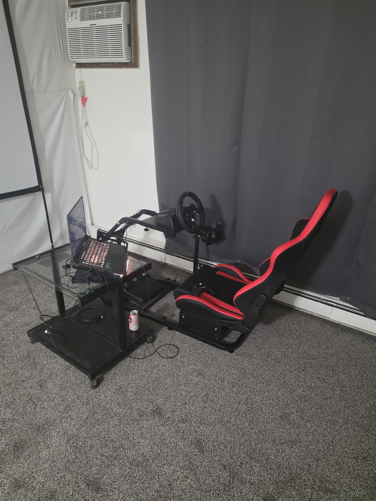 Dardoo G29 Adjustable Gaming Sim Cockpit with Red Seat not for Direct Drive customer photo 2