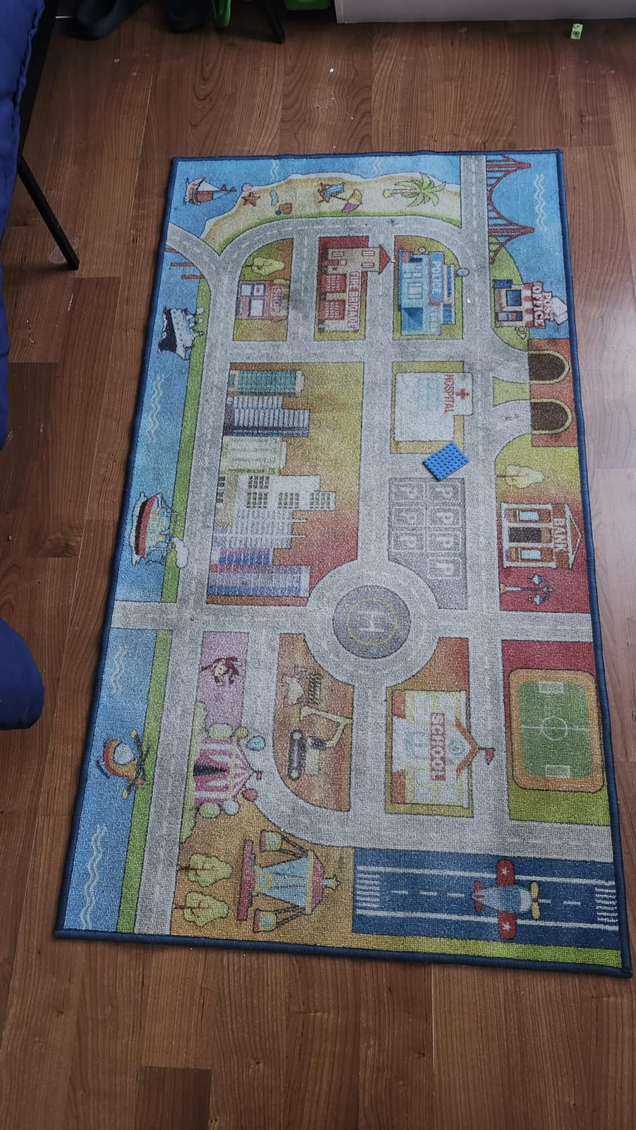 Booooom Jackson Classroom Rug - 7'6''x13' Rainbow Preschool Classroom Carpet with Seating Squares, Non-Slip & No-Trip Edges, Vibrant Colors for Kids Playroom Floor Mat customer photo 1