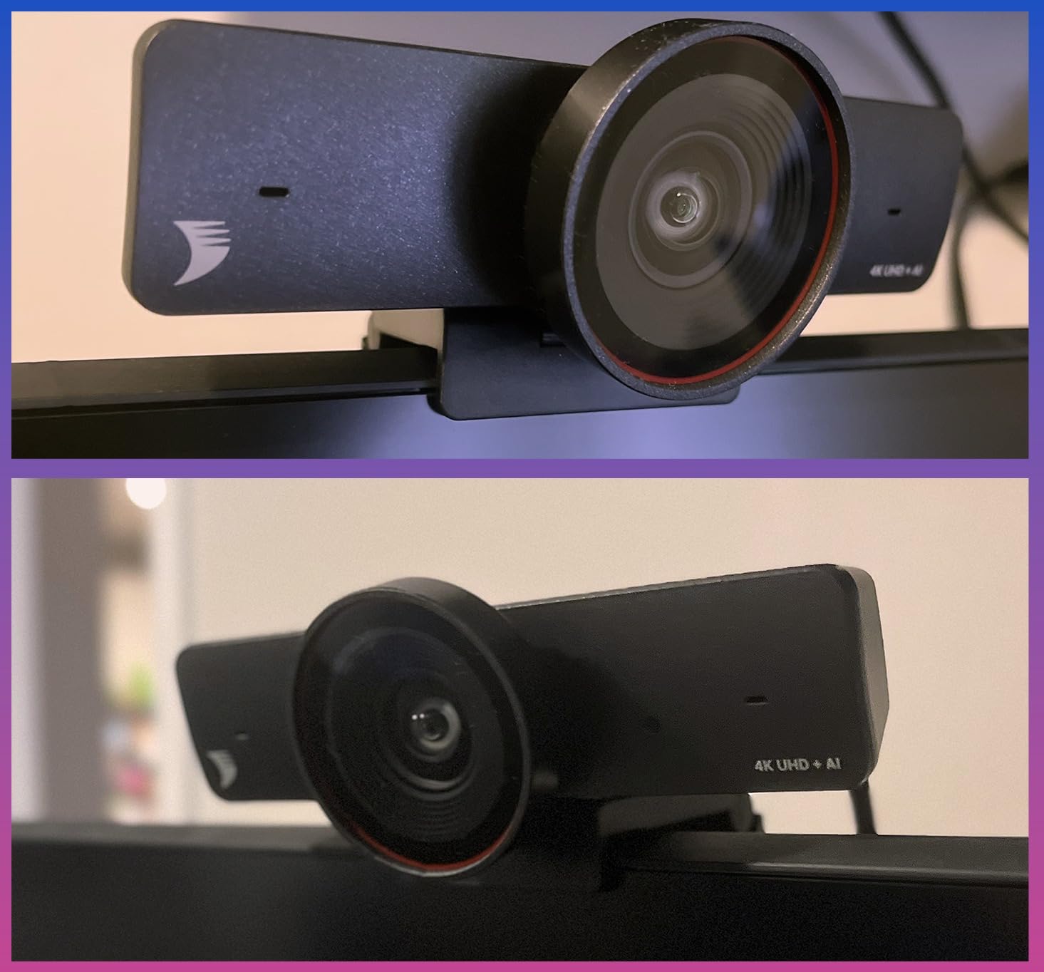 WYRESTORM 4K AI-Powered Conference Webcam Zoom Certified | Auto Framing, Presenter Tracking, 120 Degree Wide Angle, Dual Noise-Cancelling Mics, Privacy Cover, USB Plug Play for Meeting Room customer photo 2