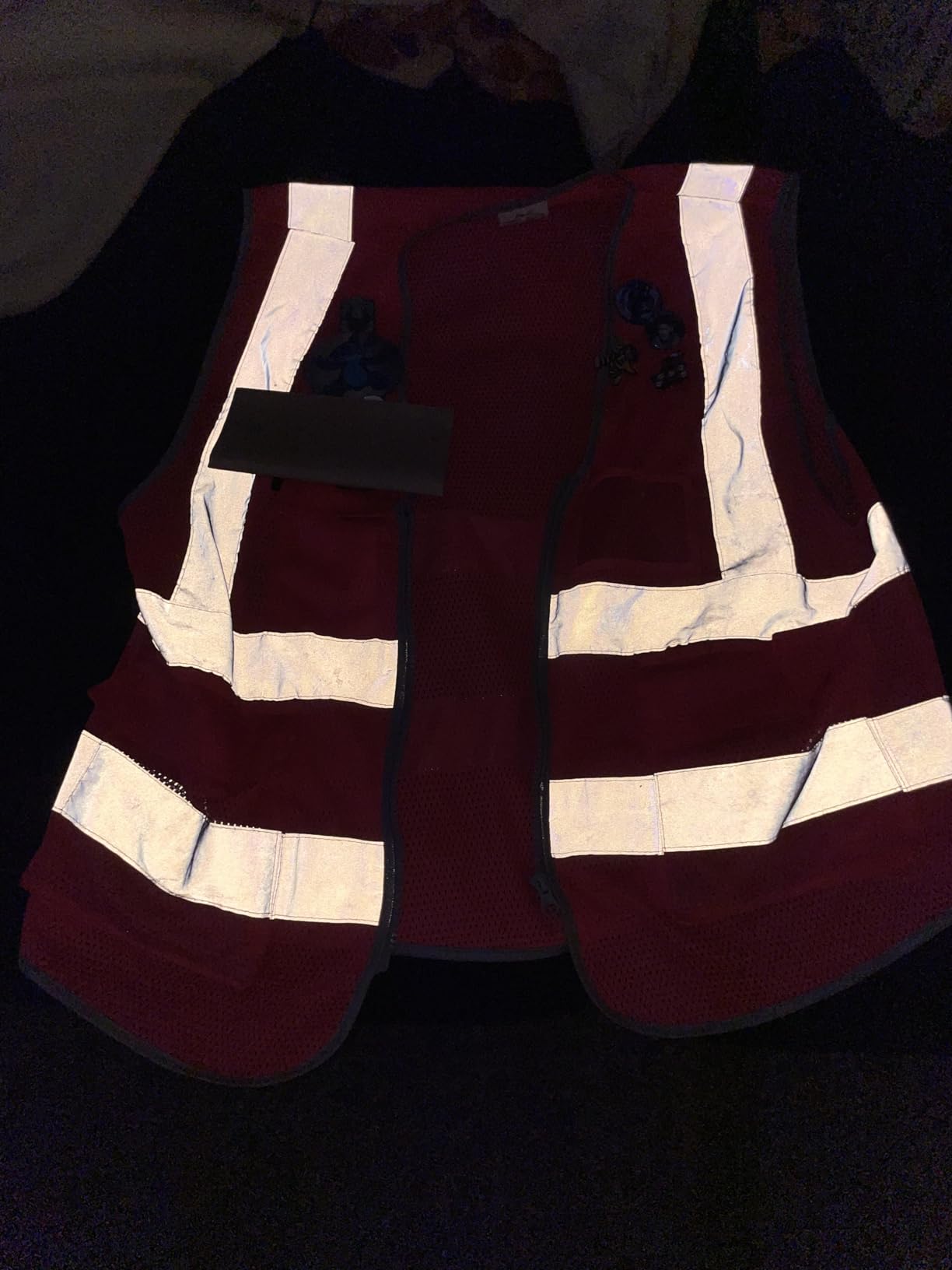 HYCOPROT High Visibility Mesh Safety Reflective Vest with Pockets and Zipper, Meets ANSI/ISEA Standards customer photo 1