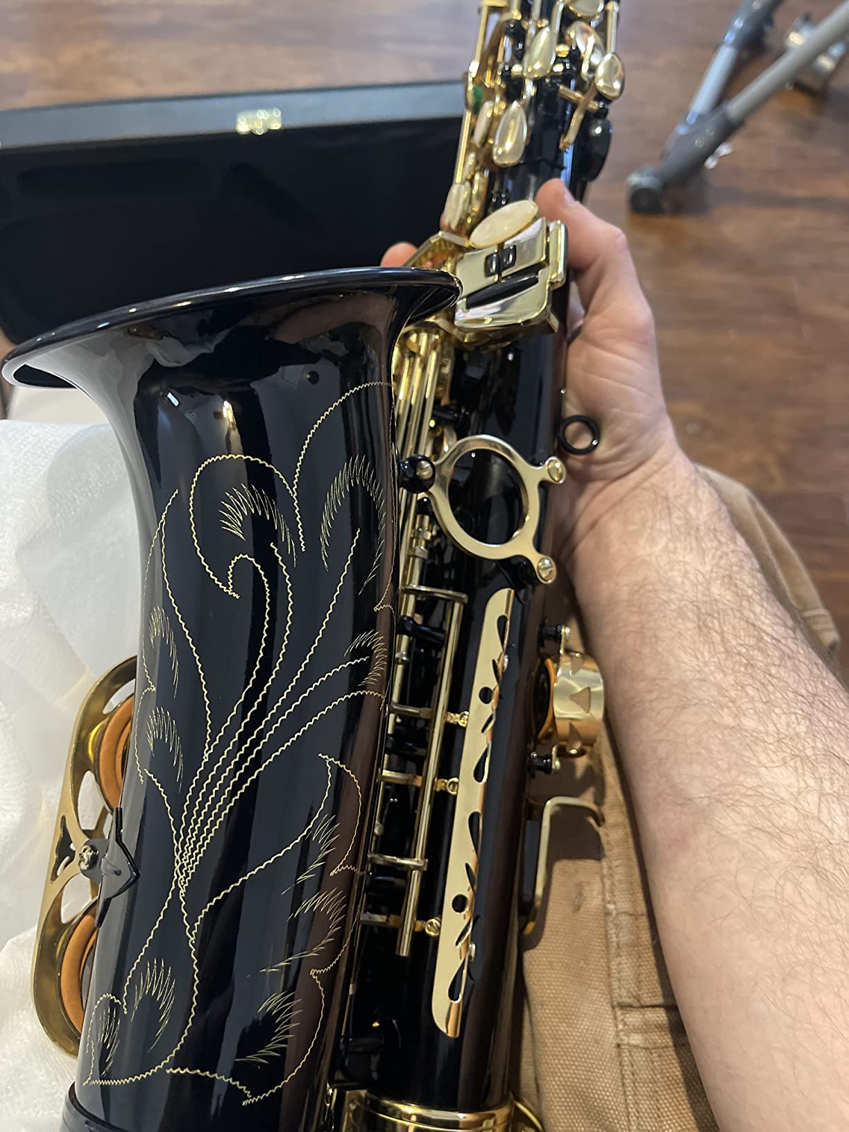 Ktaxon Alto Saxophone Drop E Brass Sax Full Kit for Student Beginner, Black customer photo 2