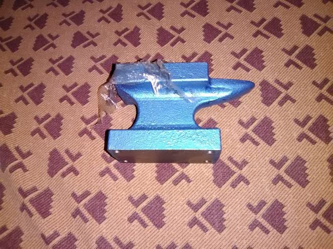 QWORK Mini Cast Iron Horn Anvil 1lb Bench Block - Compact Tool for Jewelry, Metal Craft & Model Work customer photo 2