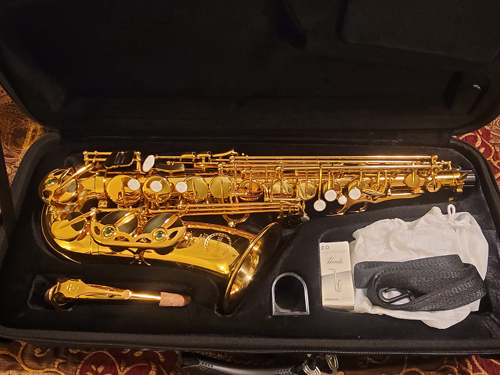 Herche Superior Alto Saxophone X3 | Professional Instruments for All Levels, High F# Key, Educator Approved, Service Plan customer photo 1