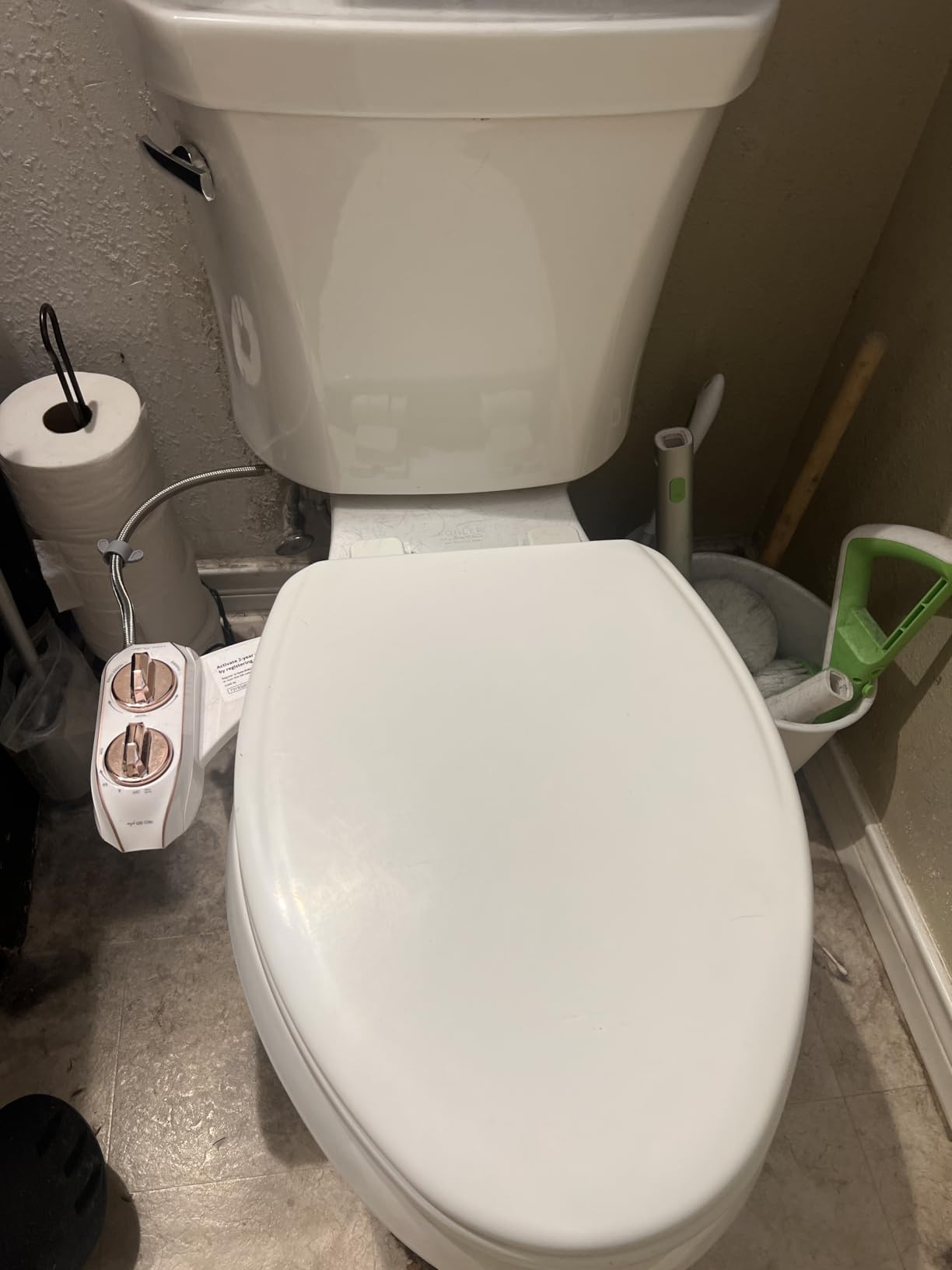 LUXE Bidet NEO 185 PLUS - Patented Bidet Attachment for Toilet, Chrome | Non-Electric, Dual Nozzle, Slide-In Install, 360 Self-Clean, EZ-Lift to Clean, Feminine & Rear Wash customer photo 2