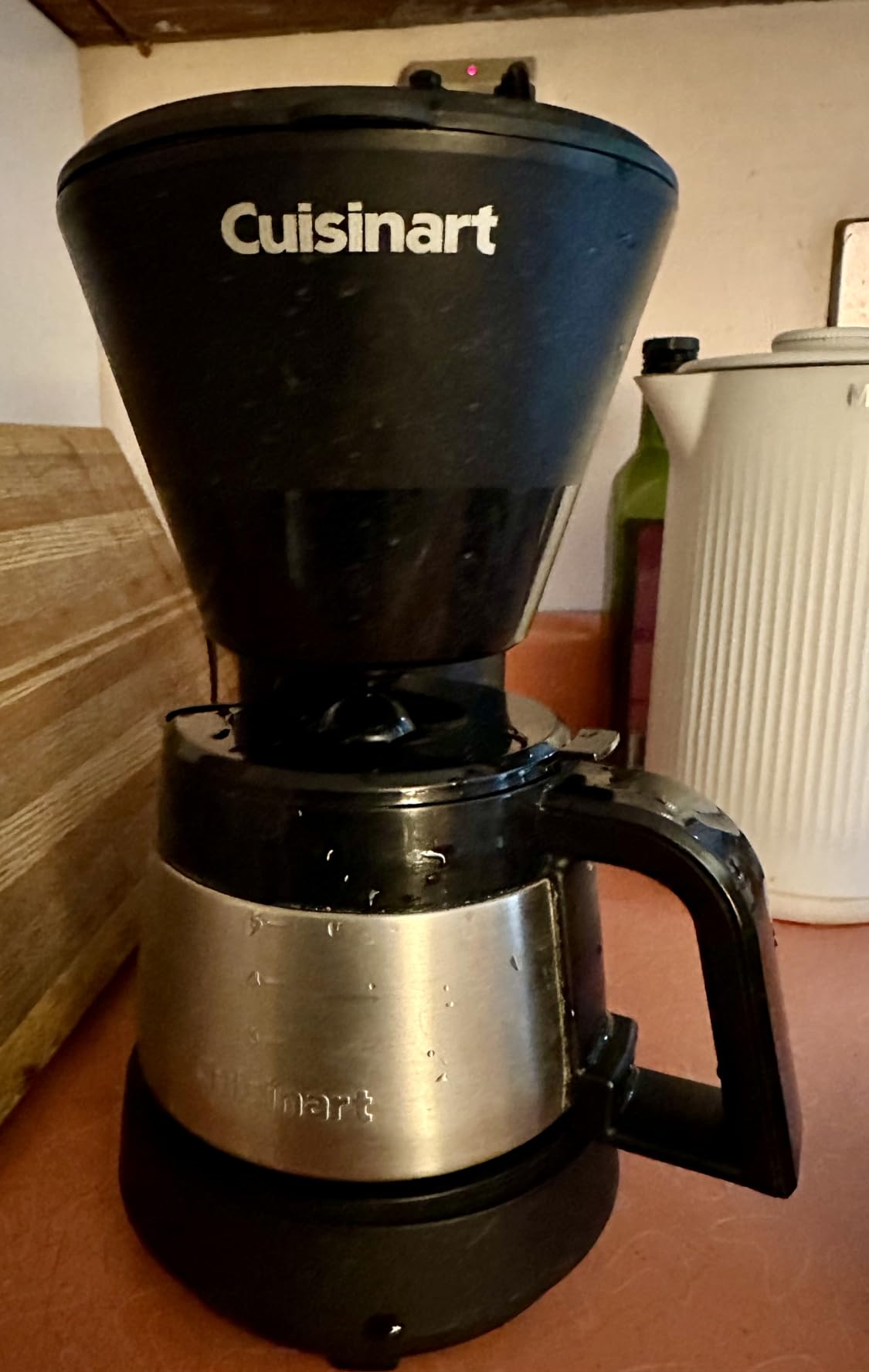 Cuisinart 5-Cup Coffee Maker with Stainless Steel Carafe, Coffee Machine with Removable Water Reservoir, Charcoal Water Filter, 30-Minute Keep Warm, and Brew Pause, DCC-5570NAS, Stainless Steel customer photo 1