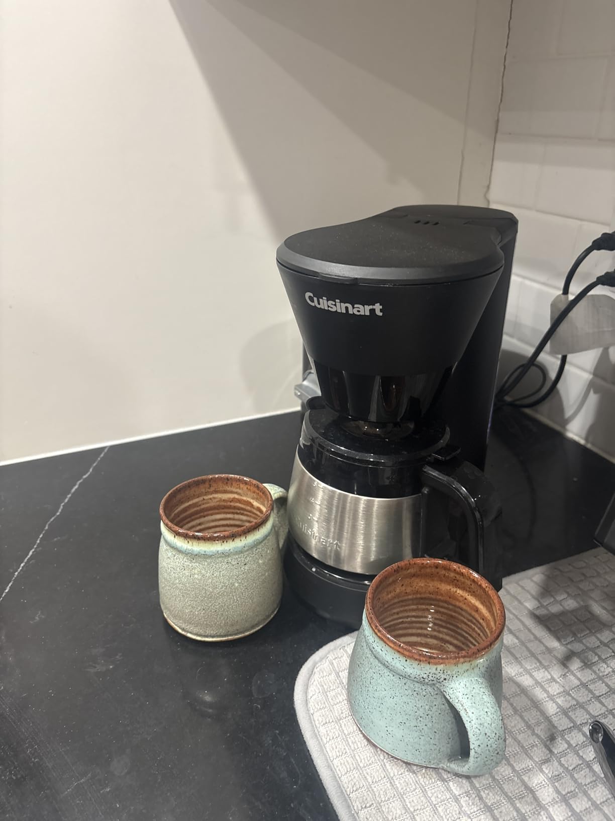 Cuisinart 5-Cup Coffee Maker with Stainless Steel Carafe, Coffee Machine with Removable Water Reservoir, Charcoal Water Filter, 30-Minute Keep Warm, and Brew Pause, DCC-5570NAS, Stainless Steel customer photo 2