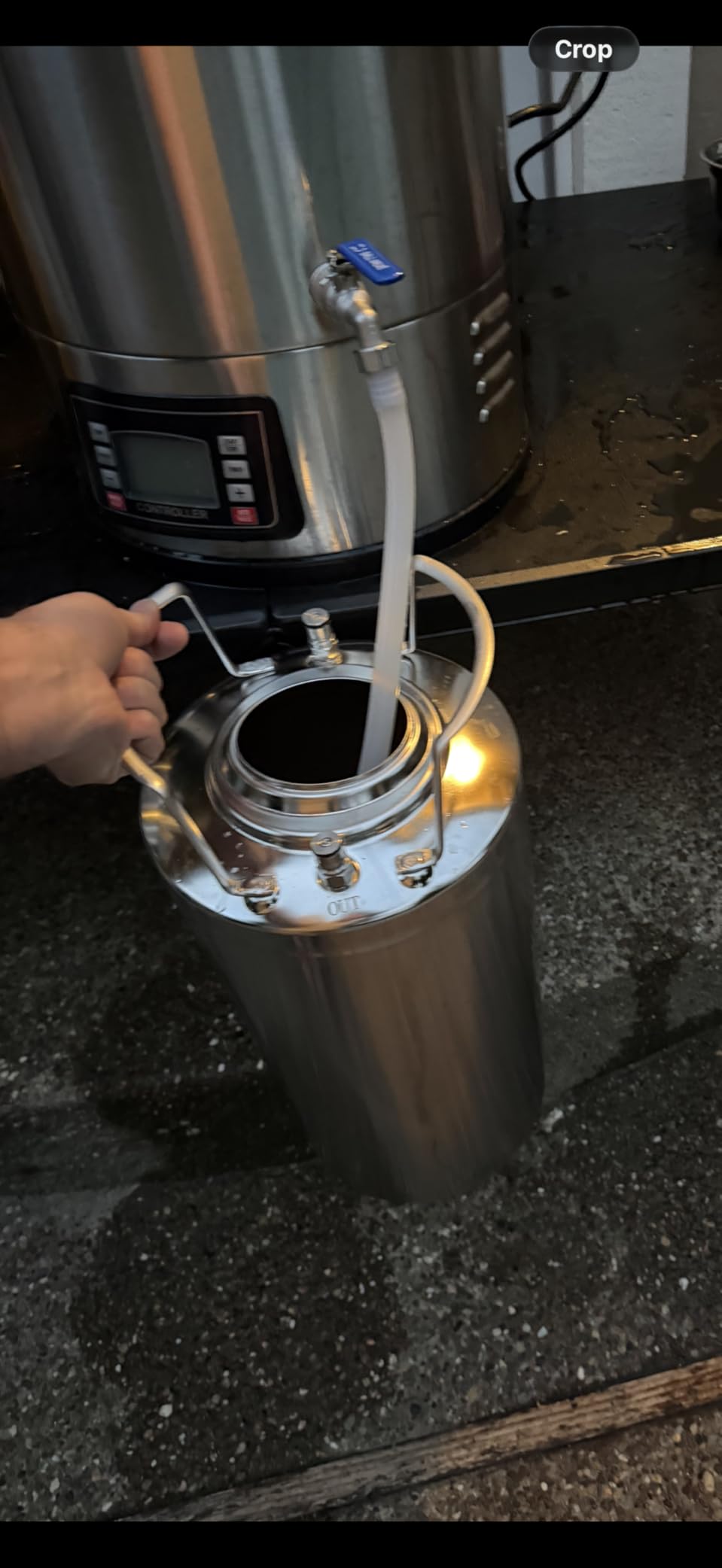 VEVOR Electric Brewing System, 9.2 Gal/35 L Brewing Pot, All-in-One Home Beer Brewer w/Pump, Mash Boil Device w/Panel, Auto/Manual Mode 100-1800W Power 25-100C Temp 1-180 min Timer Recipe Memory customer photo 2