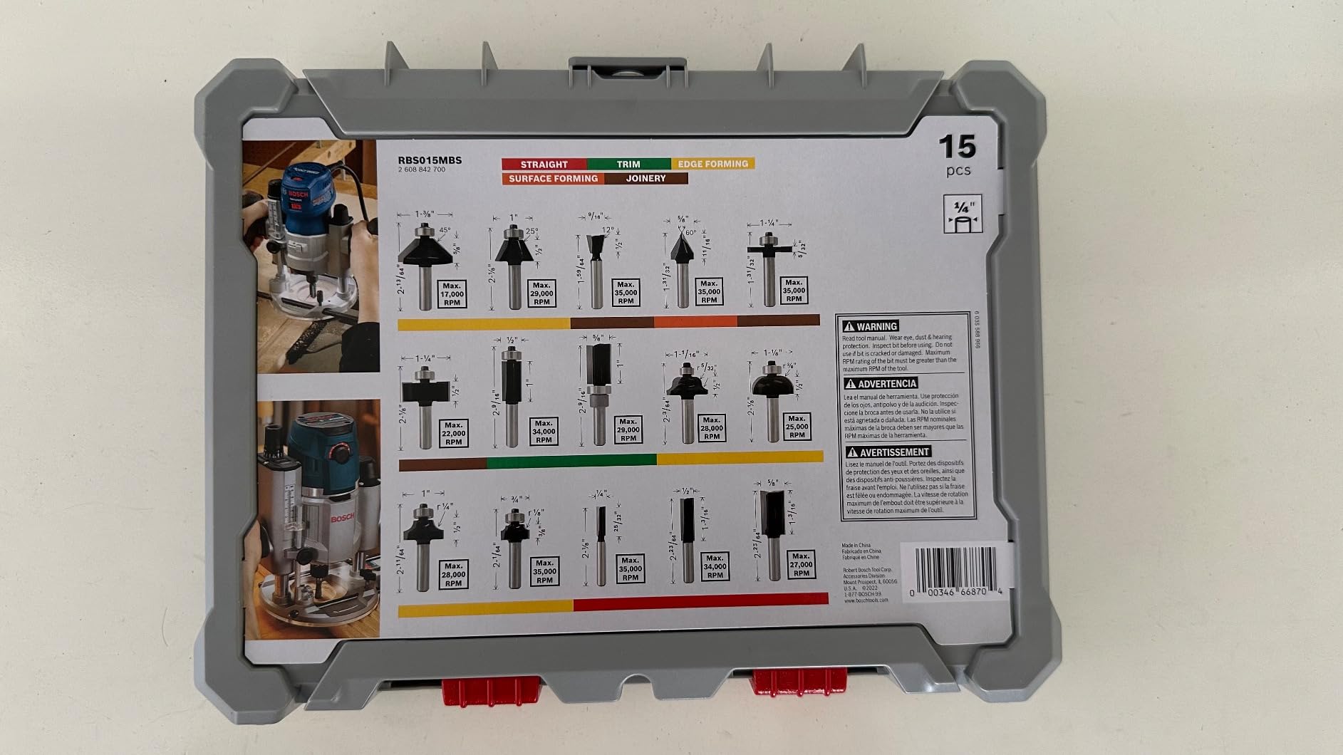 BOSCH RBS030MBS 30 pc. Carbide-Tipped Wood Router Bit Set customer photo 1