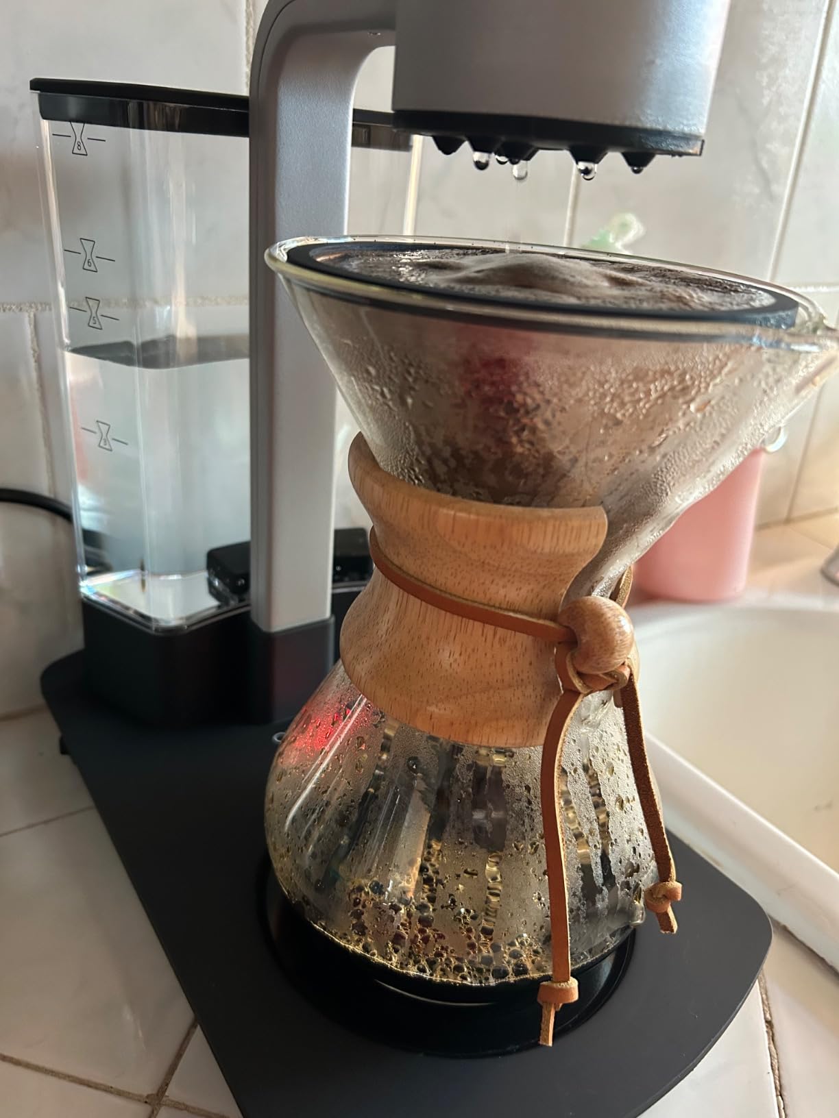 Chemex Ottomatic Automatic Coffee Maker Set, 40 oz, Includes 6 Cup Carafe | Automatic Pour Over Brewer, Hot and Iced Coffee, Complete Set, Limited 1-Year Warranty customer photo 1