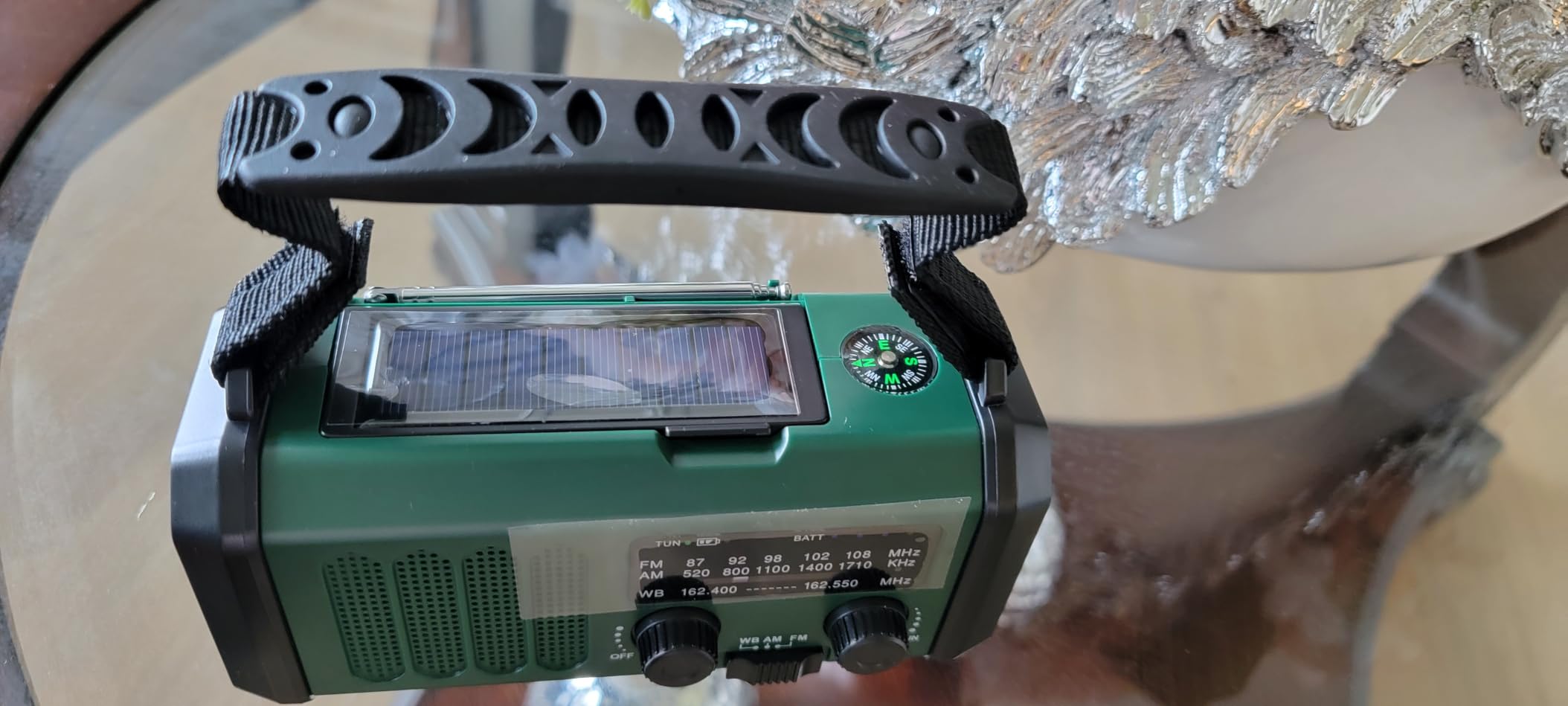 Leaton Hand Crank Emergency Radio, NOAA Weather Radio AM/FM,10000mAh | Solar Power Bank,Rechargeable Battery Powered, USB-C Charger, Flashlight, SOS Alarm, for Camping Survival Emergencies customer photo 1