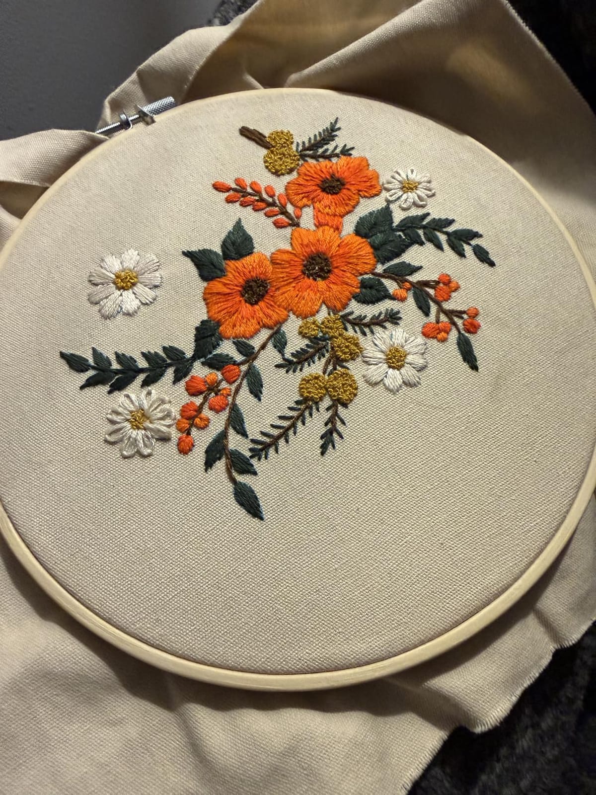 Santune 3 Sets Embroidery Kit, Cross Stitch Kits for Beginners, Needlepoint Kits for Adults with Easy Floral Pattern Hand Crafts, Hoop, Needle, Mothers Day Gifts customer photo 1