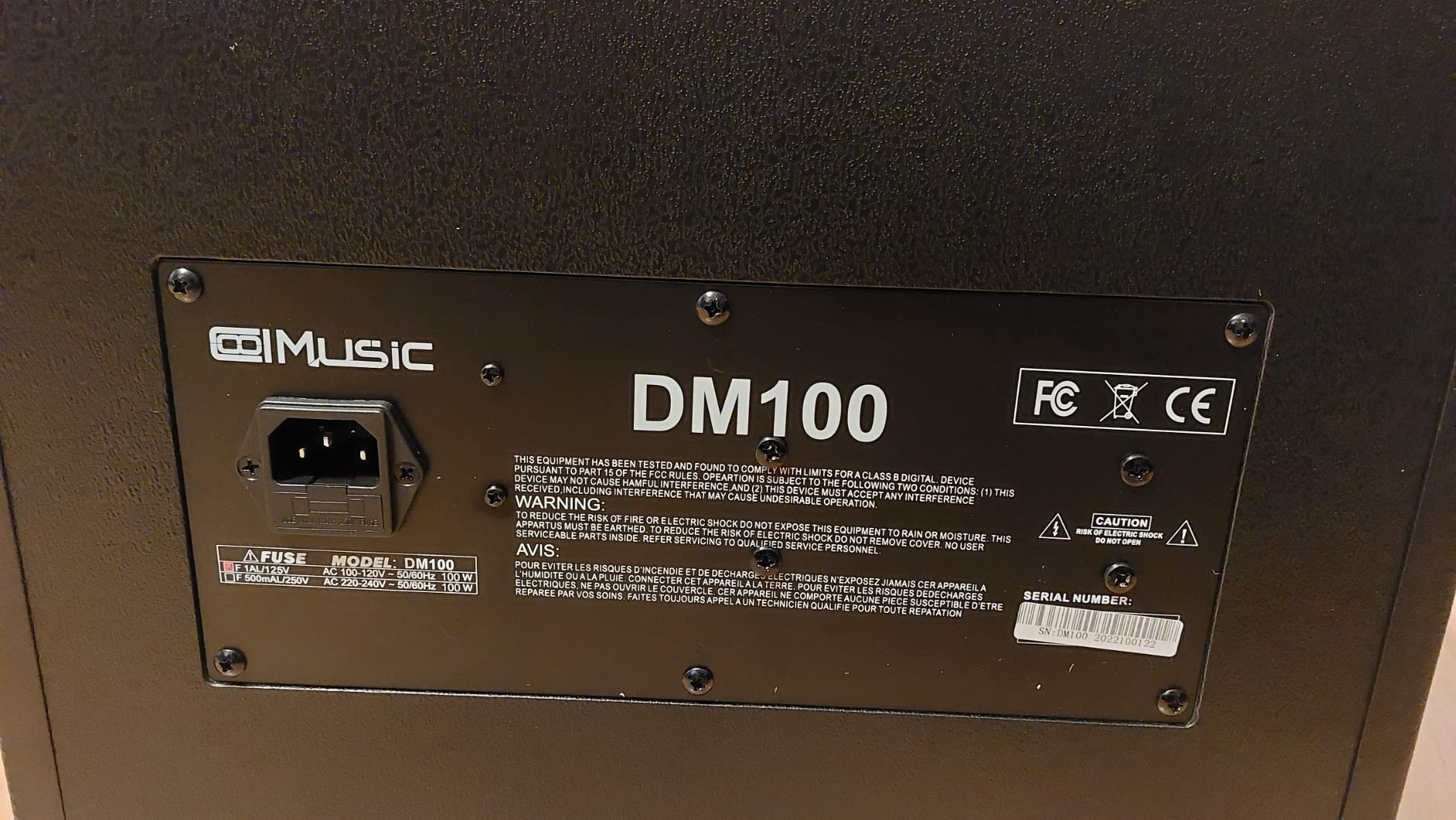 Coolmusic Electric Drum AMP 100-Watt Electronic Drum Amplifier DM100 Keyboard Speaker with Wireless Audio Connection, with 3-Band EQ and DI Out Black customer photo 1