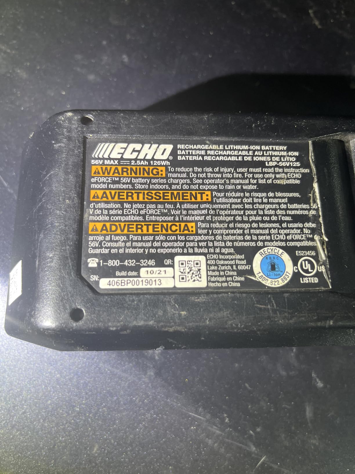 Echo eForce DSRM-2100 Straight Shaft Battery Trimmer w/ 56V Battery & Charger customer photo 1