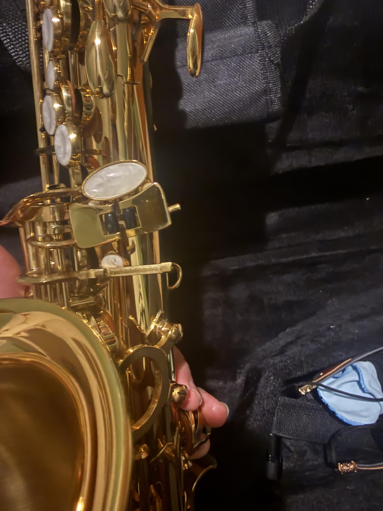Eastar Advanced Alto Saxophone Eb Upgraded Sax, Golden Full Kit, EAX-21 customer photo 2
