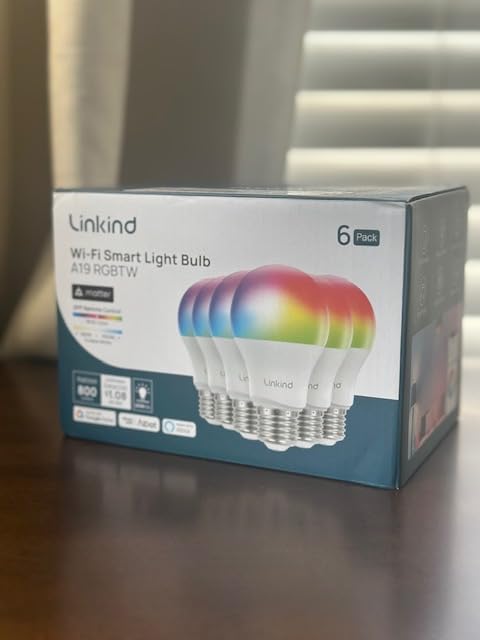 Linkind Matter Smart Light Bulbs, A19 E26 60W 800LM, 6 Pack customer photo 1