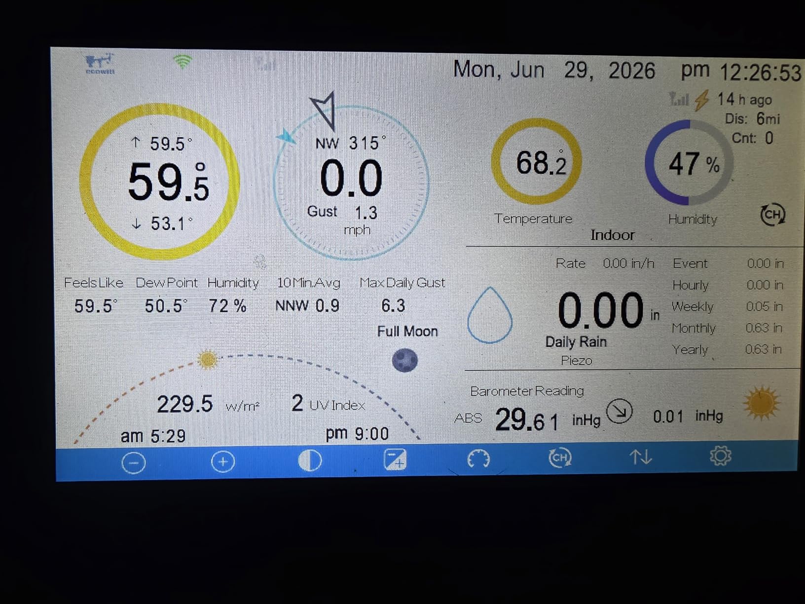 ECOWITT Wittboy Pro Weather Station HP2564, with 7 Inch HP2560 TFT Display Console and WS90 Outdoor Weather Sensor, Supports WU/WeatherCloud/Wow/Ecowitt Servers,915 MHz customer photo 2