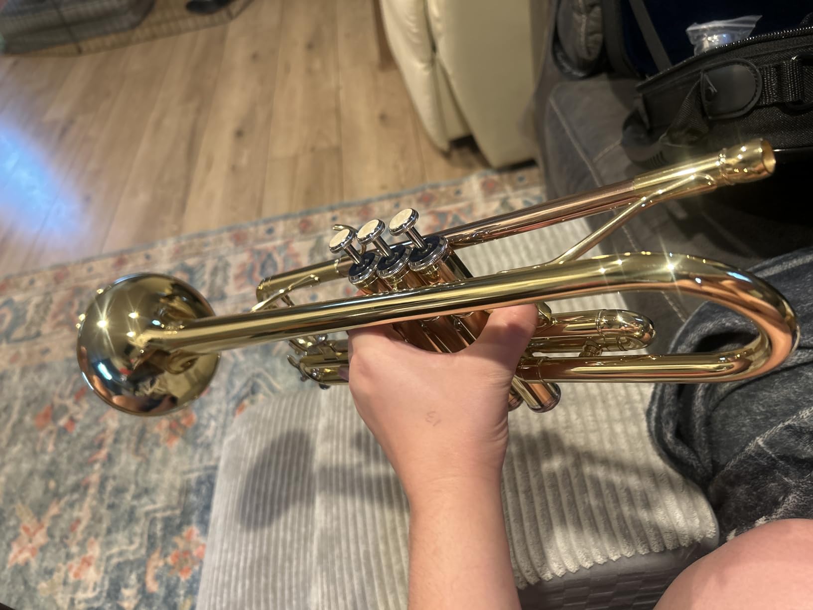 b flat beginner student trumpet with Rose brass leadpipe customer photo 2