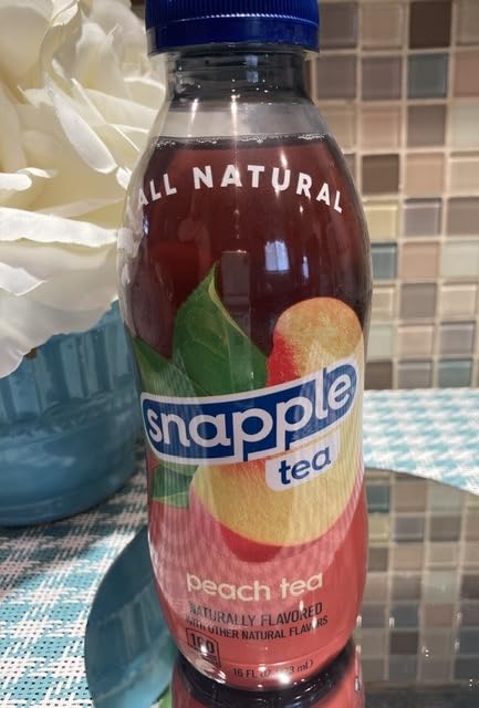Snapple Peach Tea, 16 fl oz recycled plastic bottle, Pack of 12 customer photo 1