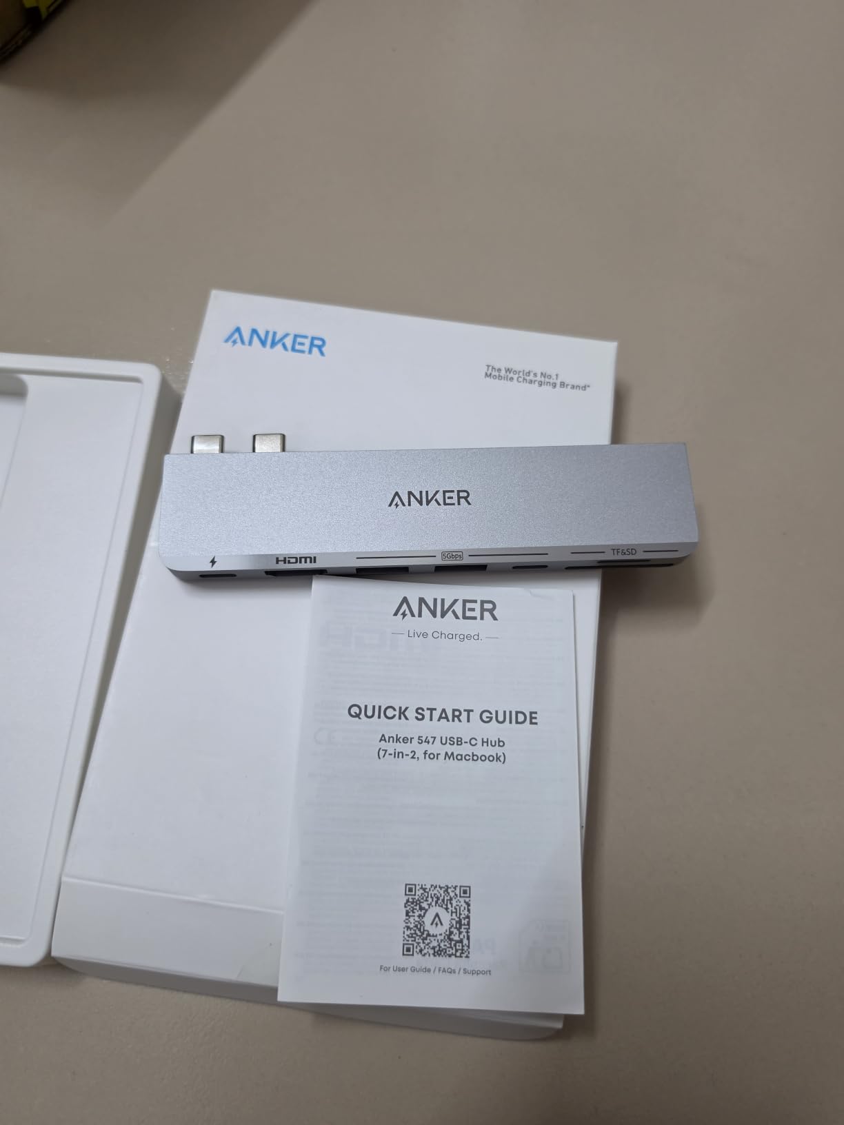Anker USB C Hub for MacBook, 7-in-2 mac Dock with 4K@60Hz HDMI, Compatible with Thunderbolt 4, 1 Type C and 2 USB A Data Ports for MacBookPro 13 Inch, MacBookAir M4/M5, and More (Not Work with Neo) customer photo 1