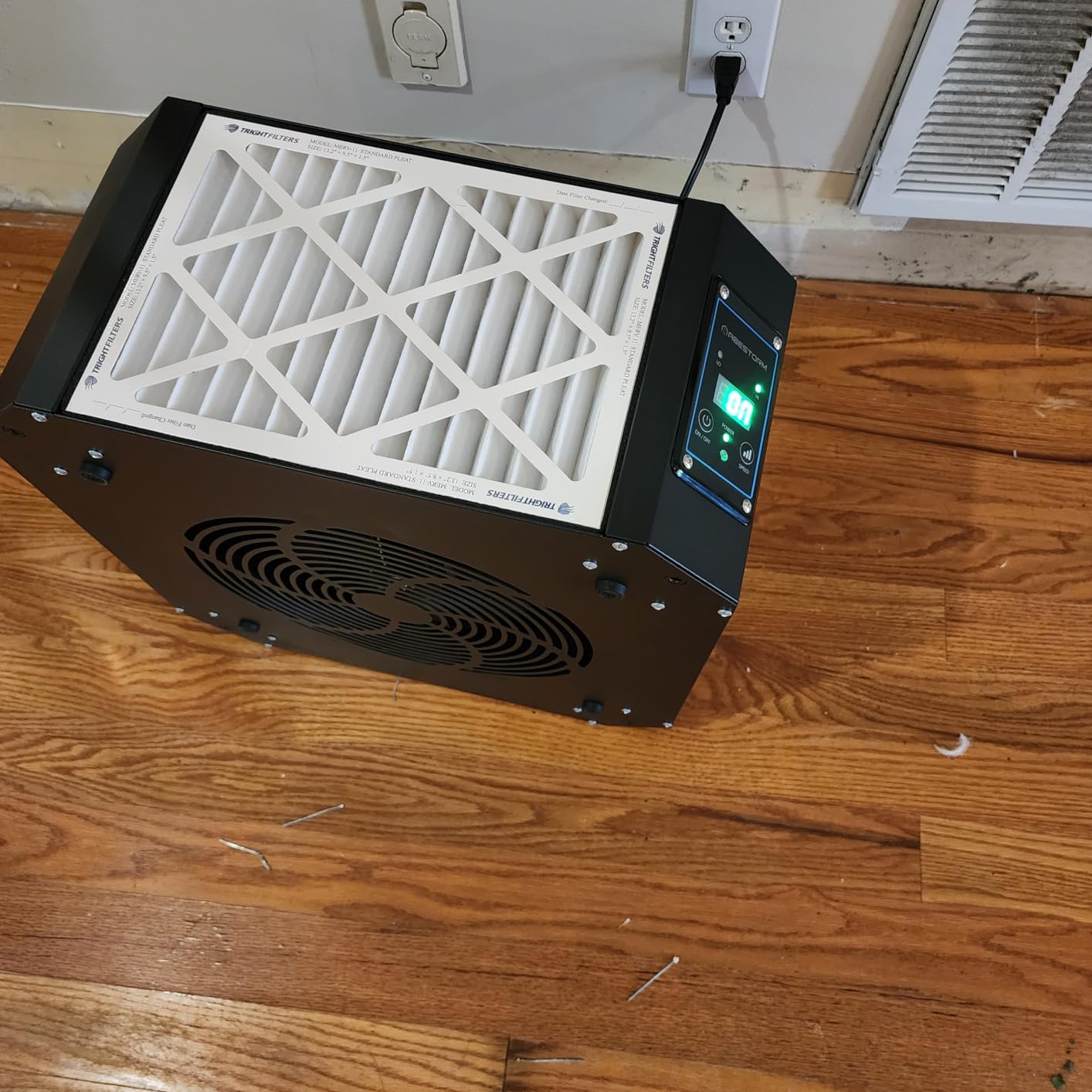 ABESTORM 360 Degree Intake Air Filtration System Woodworking 1350 CFM Hanging Air Filter with Strong Vortex Fan for Wood Workshop, Garage, Shop Dust Collectors, Up to 1700 sq. ft, DecDust 1350 customer photo 1