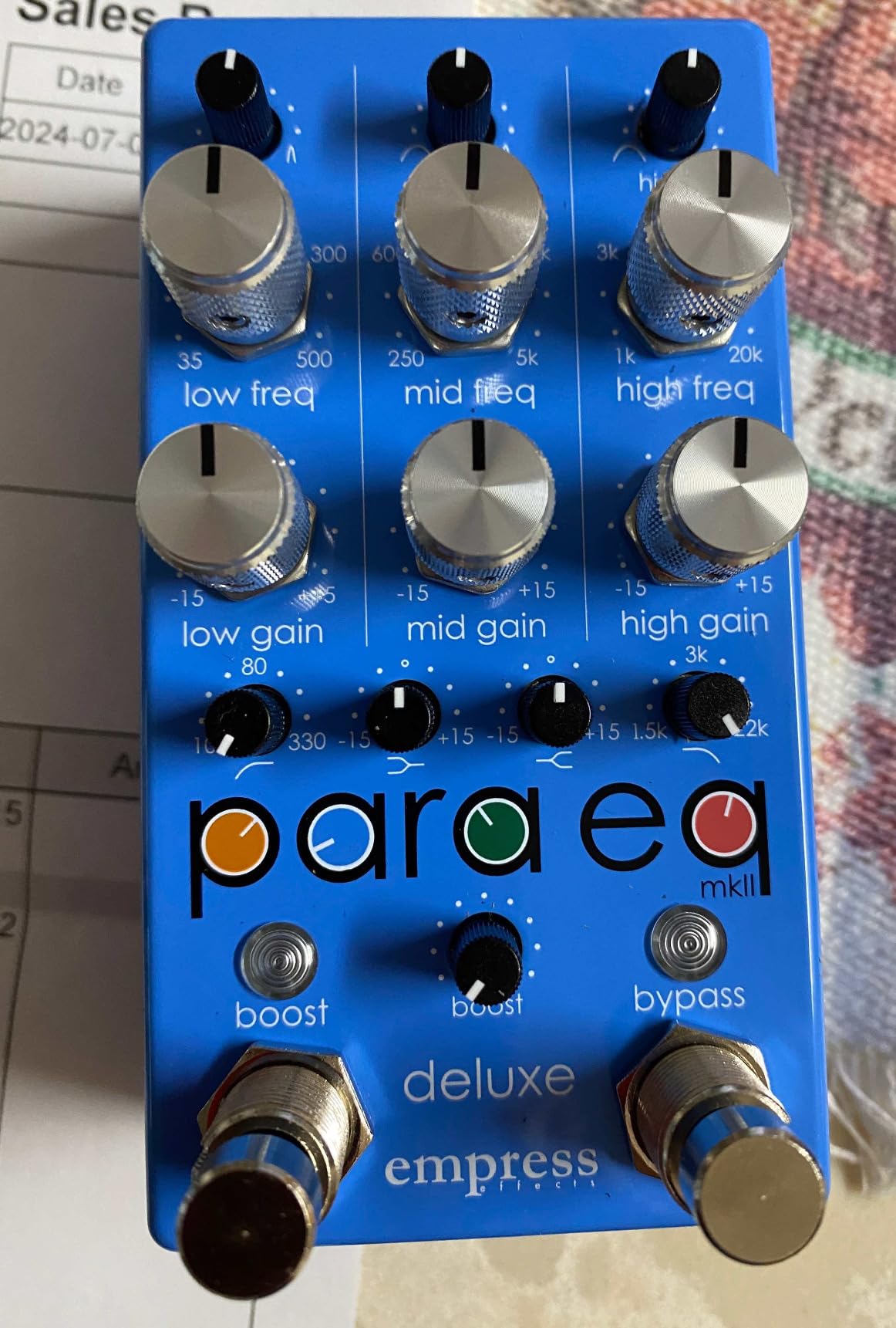 Empress Effects ParaEq MKII Deluxe Parametric Equalizer and Boost Pedal customer photo 2