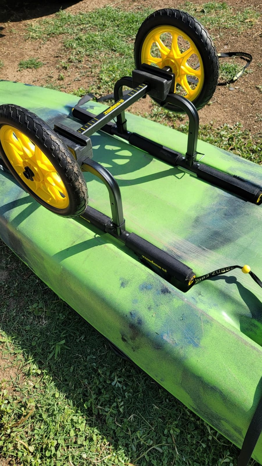 Suspenz Fishing Kayak Cart Trolley | Heavy Duty Canoe Carrier Trailer with Adjustable Bi-Directional Bunker Bars and Airless Wheels | Catch-All Universal Airless Cart (22-9909) customer photo 2