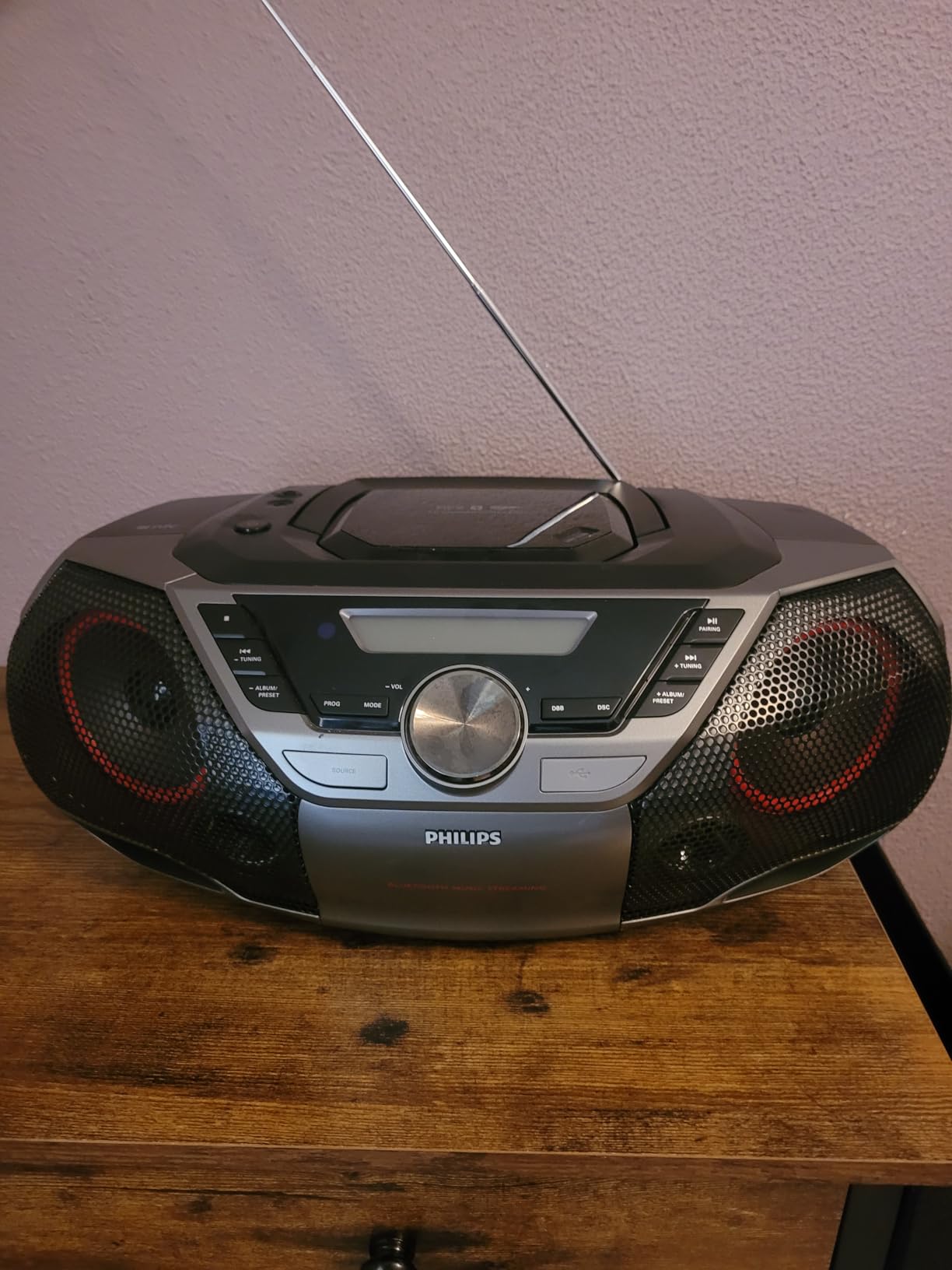 Philips Portable CD Player Boombox Bluetooth with Cassette Player All in one Powerful Stereo Boom Box CD Player for Home Mega Bass Reflex Speakers, Radio/USB/MP3/AUX Input customer photo 2