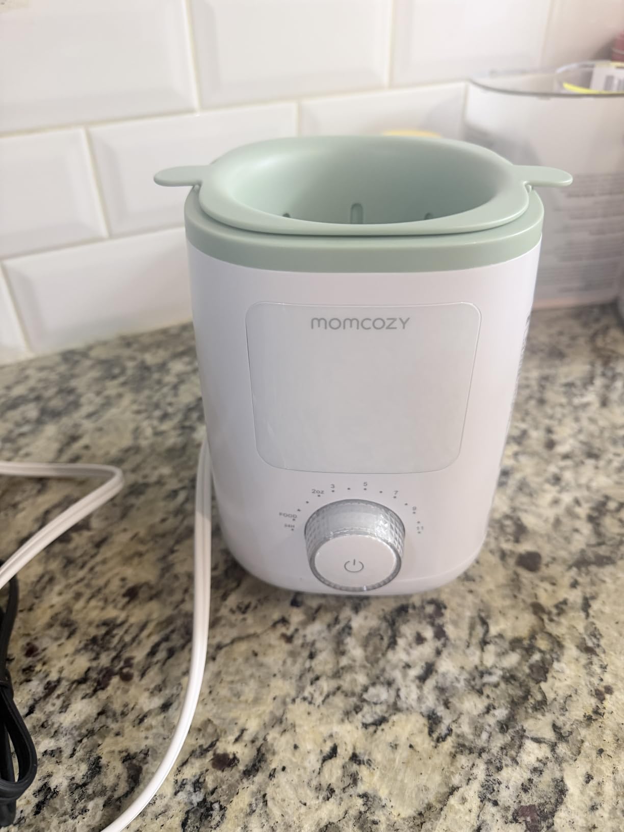 Momcozy Baby Bottle Warmer for Breast Milk, Fullest Nutrients Preserved | Fast & Even Heat, Night Light for Nighttime Breastfeeding, One-Touch Easy Use, Newborn Essentials Supplies Gift for Mom customer photo 2