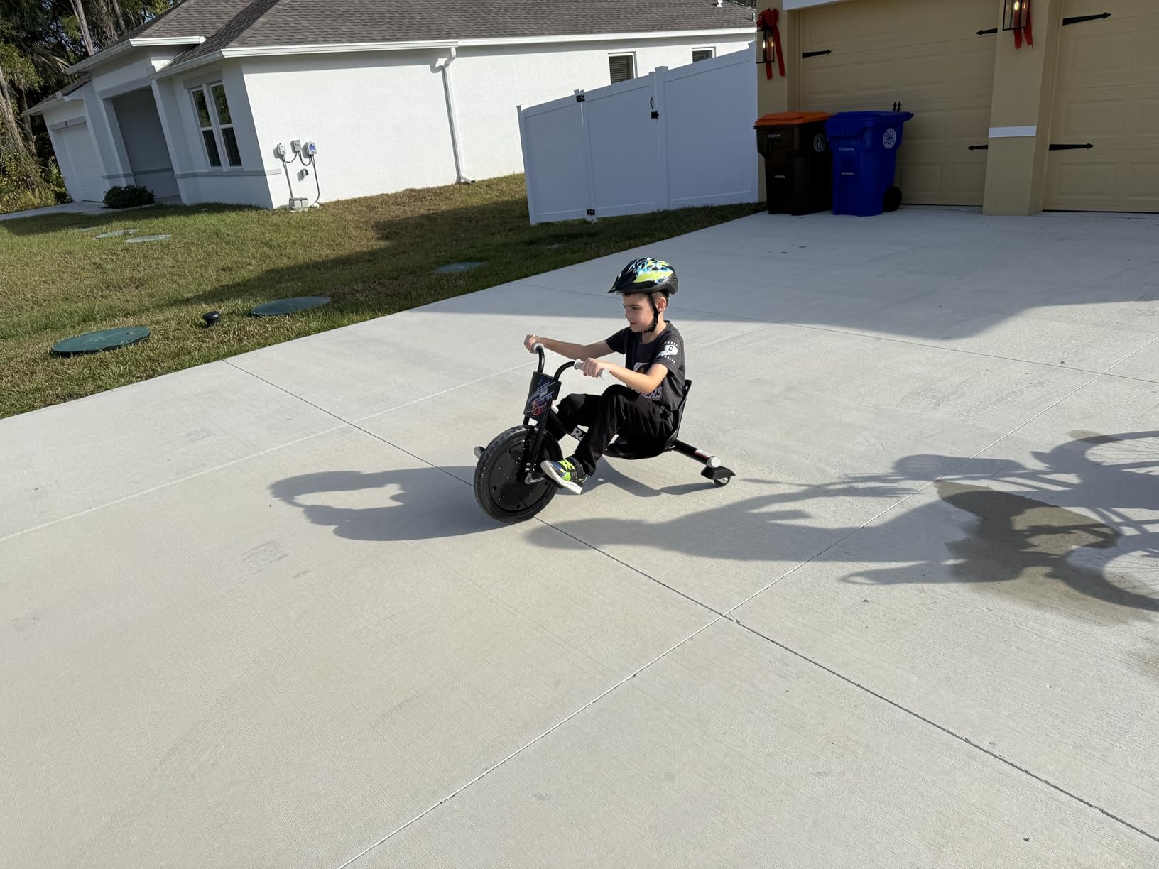 RipRider Lightshow 360 Drift Trike | Pedal Drifting Tricycle (Black) | Pulsing Multi-Colored LEDs; 360 Spins | Iconic Wheeled Ride-On For Kids Age 6+ customer photo 1