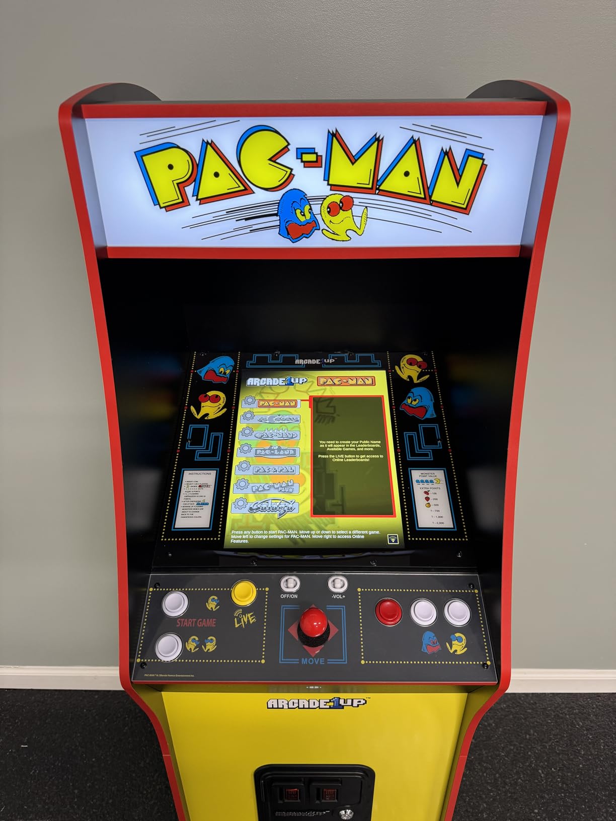 Arcade1Up Pac-Man Deluxe Arcade Gaming Cabinet, 14 Classic Games | Real Feel Joysticks and Buttons, 17-Inch Color Screen customer photo 2