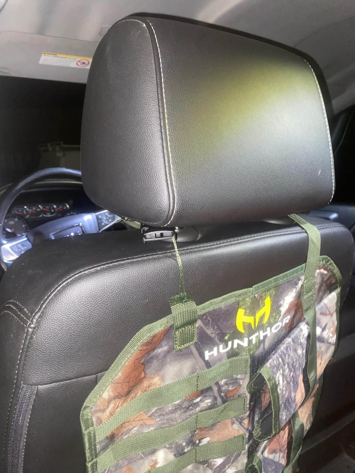 Truck Gun Rack, 2 Pack Seat Back Rifle & Shotgun Organizer, 900D Oxford | Hunting Accessories for Men, Gun Sling Bag, Adjustable Nylon Straps, Two Deep Pockets, Quick Access, Pickup, Jeep, SUV Fit customer photo 1